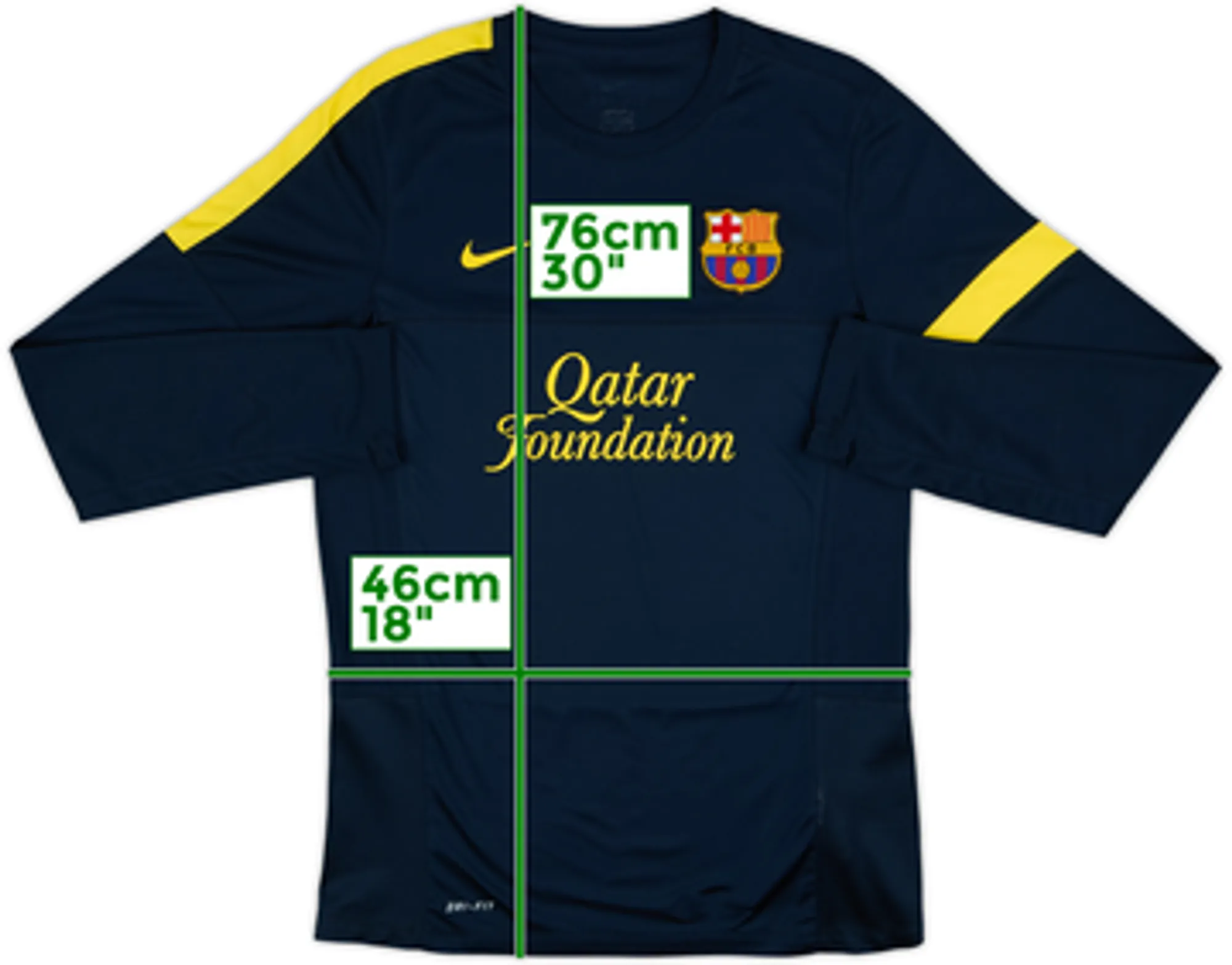 2012-13 Barcelona Nike Training L/S Shirt - 6/10 - (L)