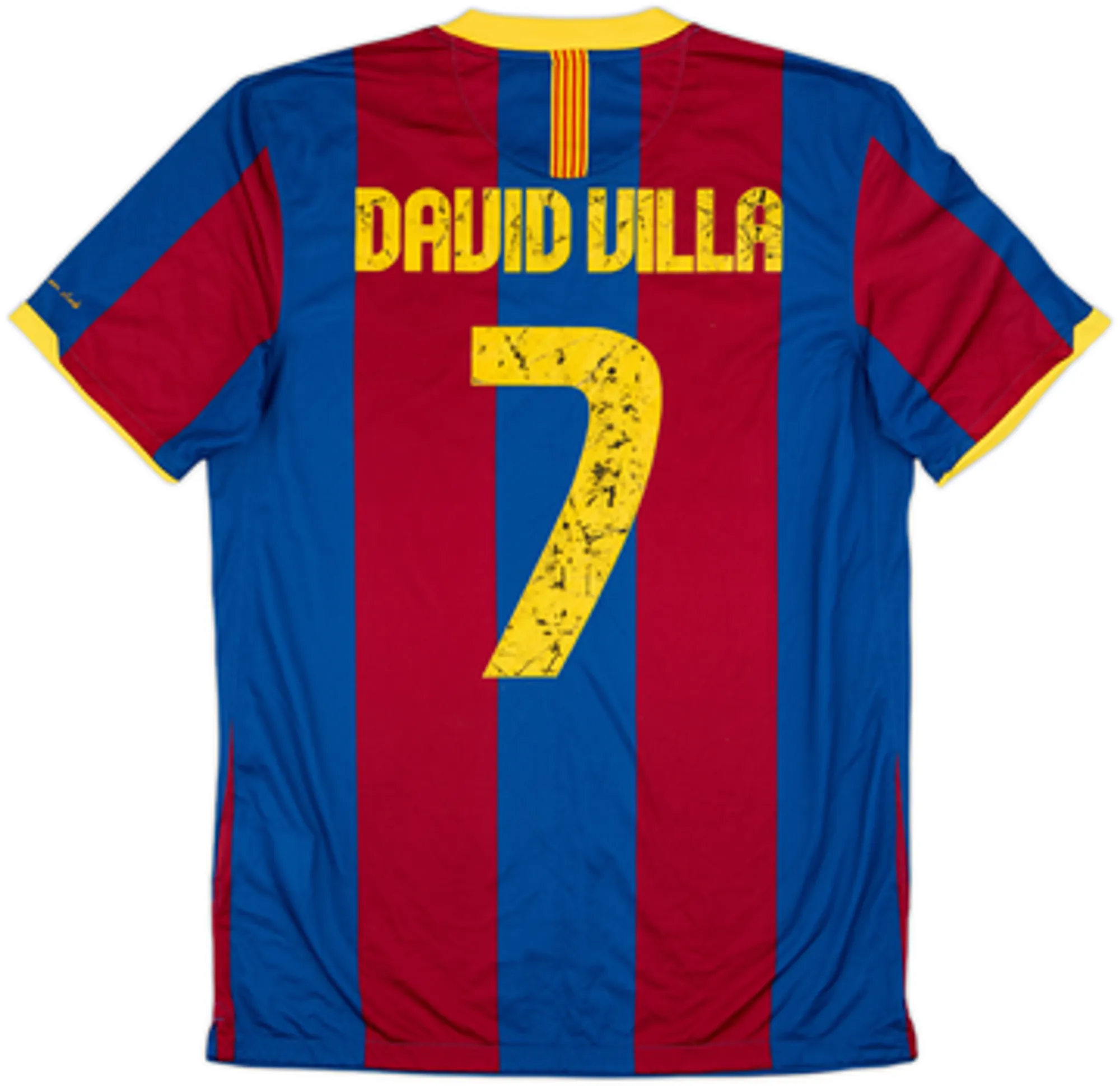 2010-11 Barcelona Home Shirt David Villa #7 - 5/10 - (M)