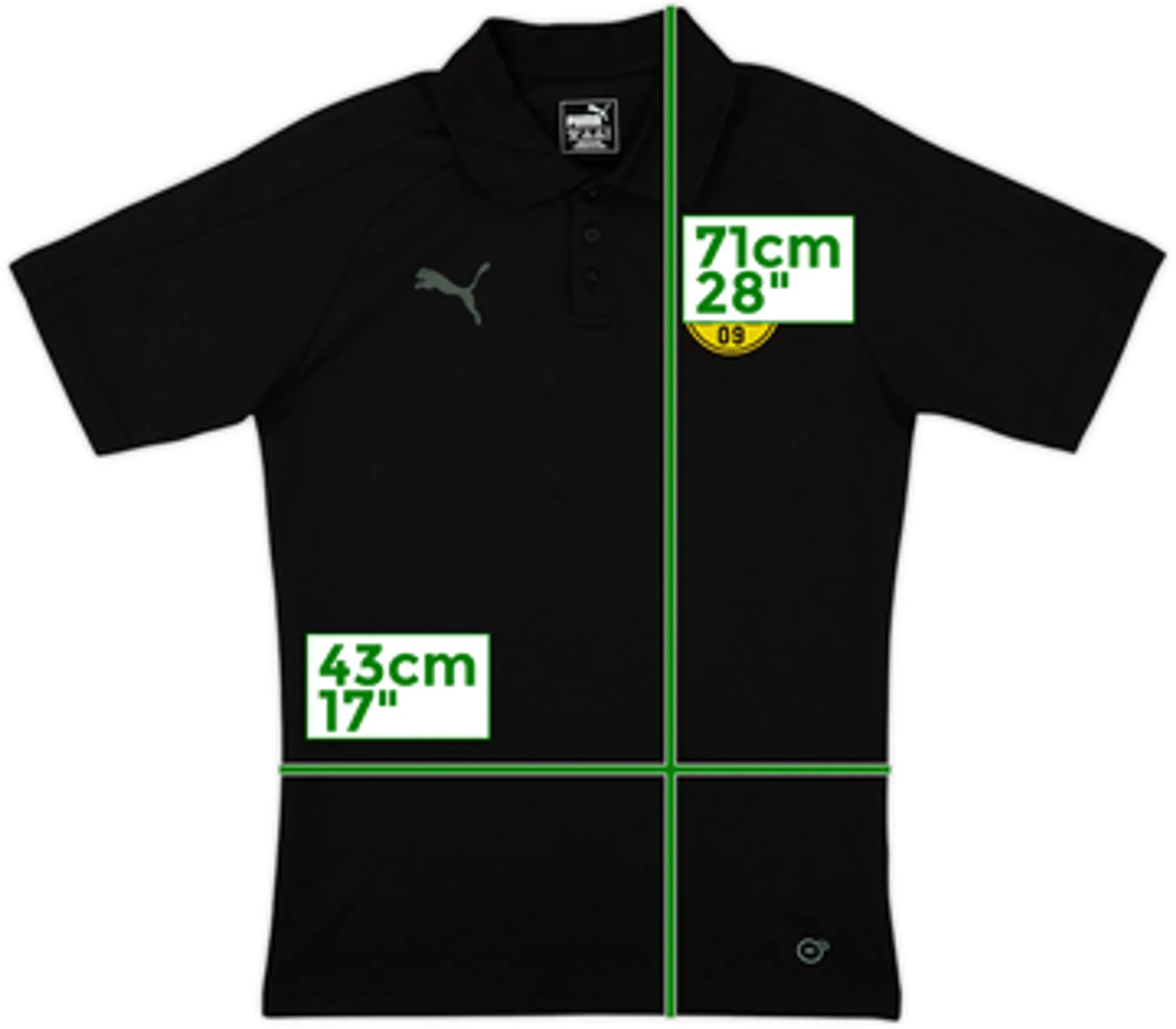 2017-18 Borussia Dortmund Puma Polo Shirt - 8/10 - (M)