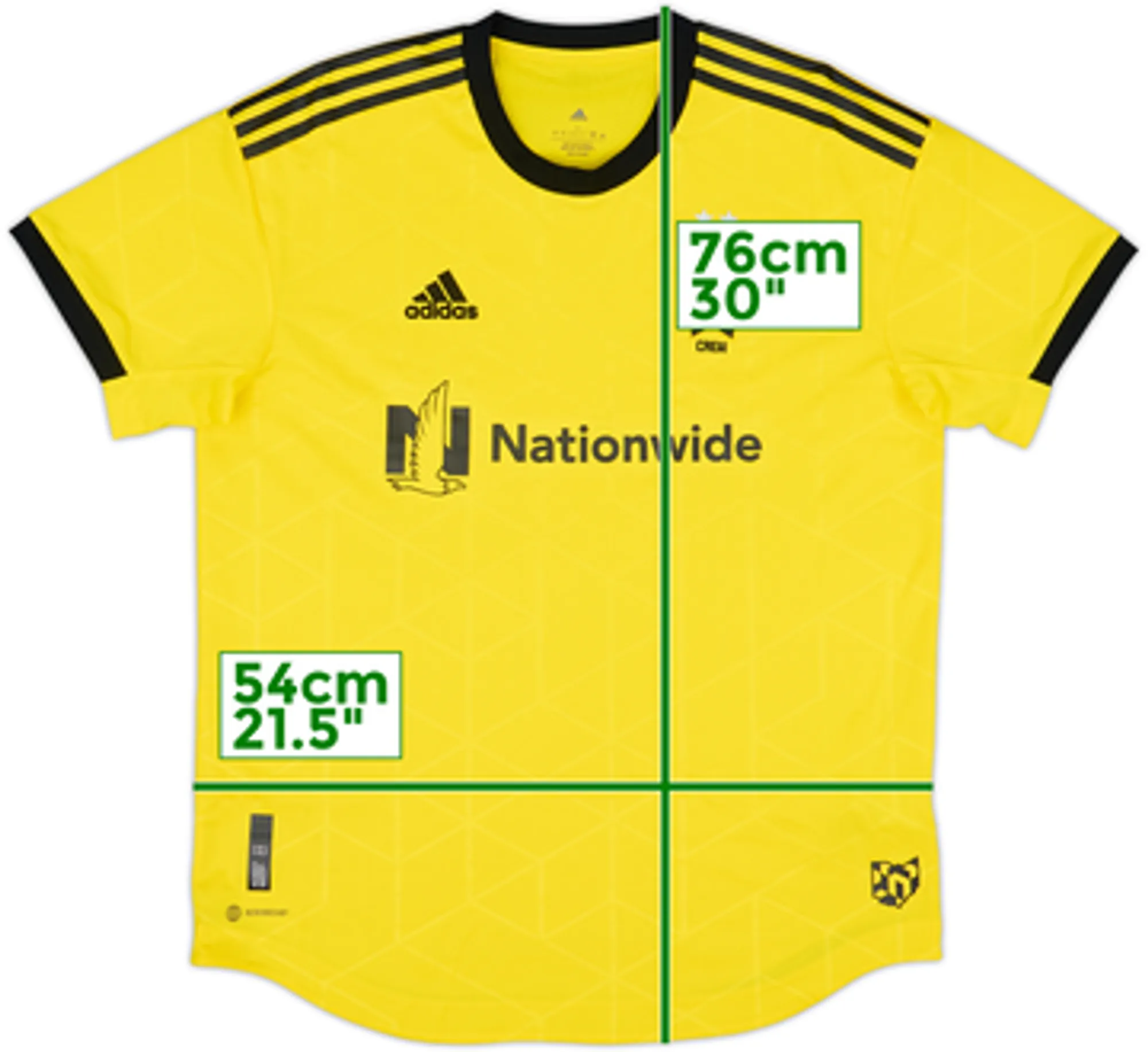 2022 Columbus Crew Authentic Home Shirt - 8/10 - (L)