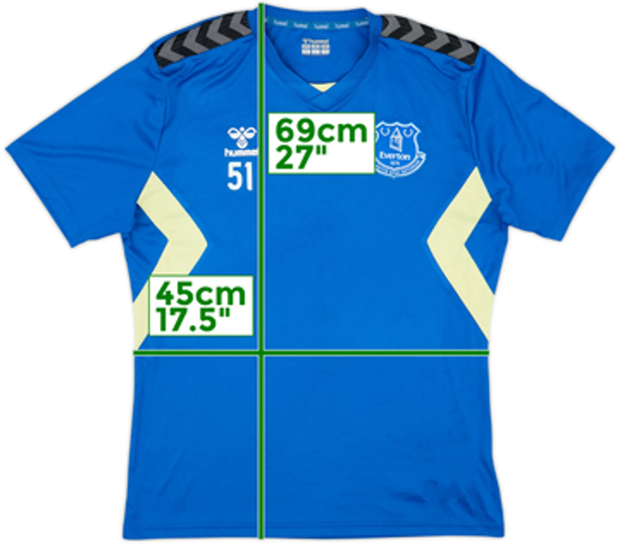 2023-24 Everton Hummel Player Issue Training Shirt #51 - 9/10 - (M)