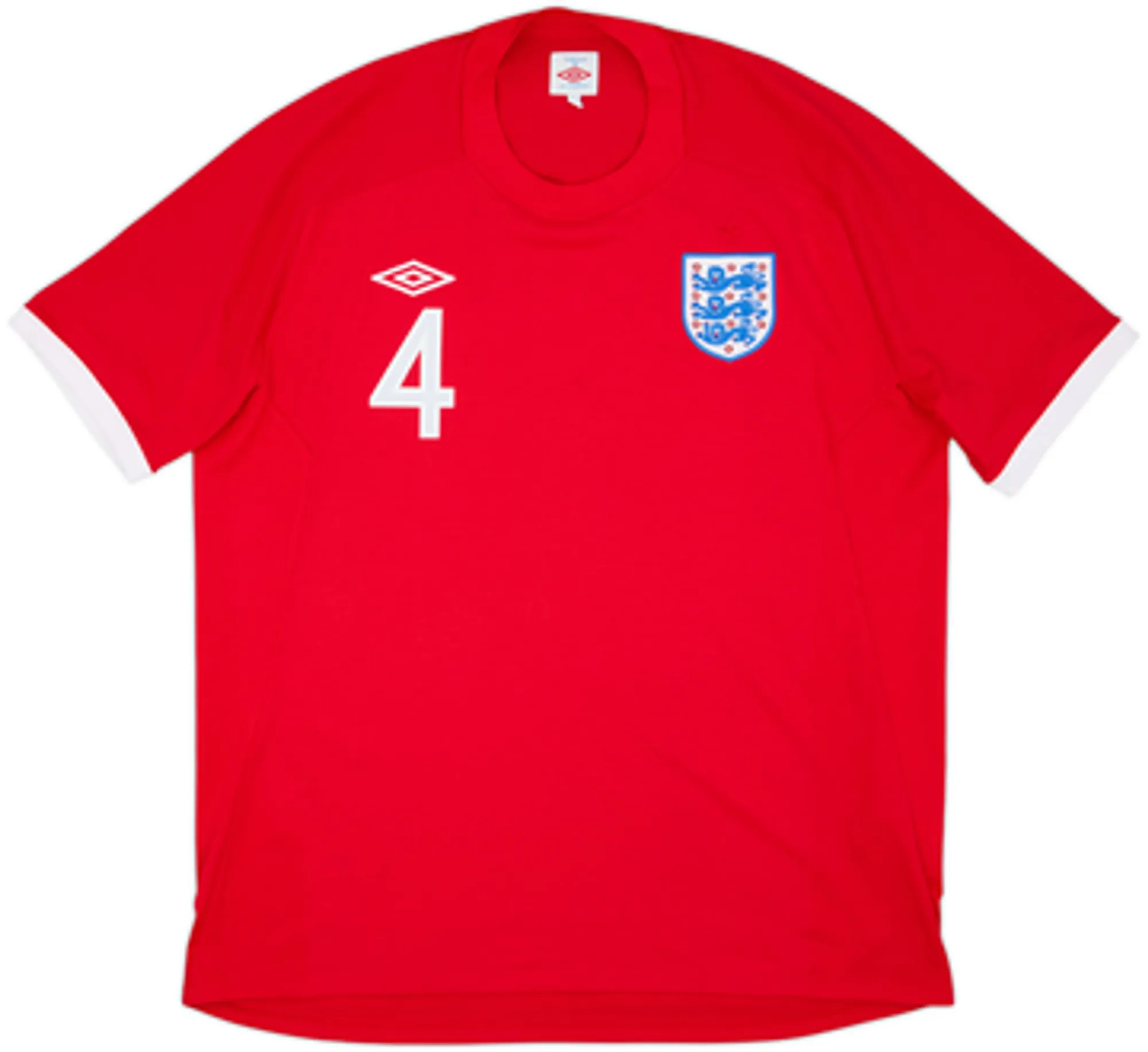 2010-11 England Away Shirt Gerrard #4 - 9/10 - (XL)