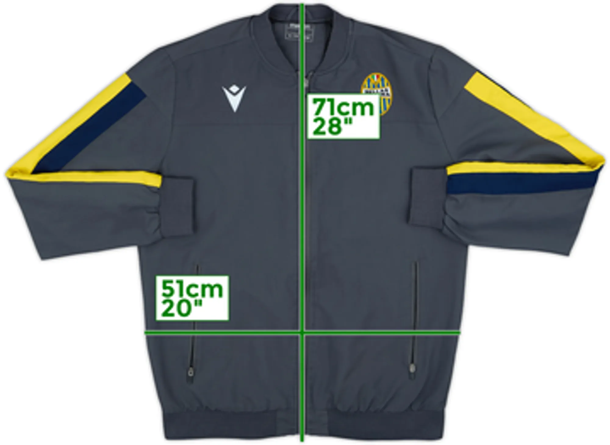 2019-20 Hellas Verona Macron Track Jacket - 7/10 - (L)