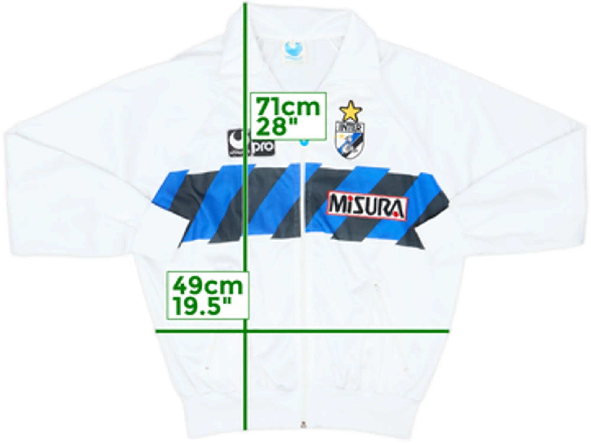 1988-89 Inter Milan Uhlsport Track Jacket - 8/10 - (L)