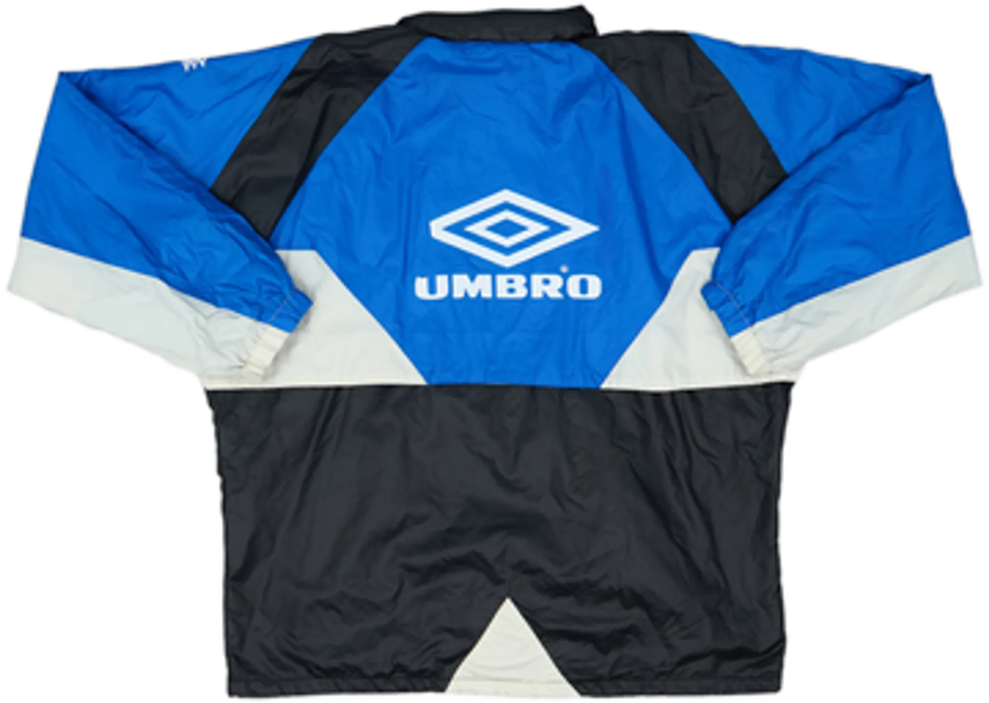 1991-92 Inter Milan Umbro 1/2 Zip Hooded Rain Jacket - 8/10 - (XL)