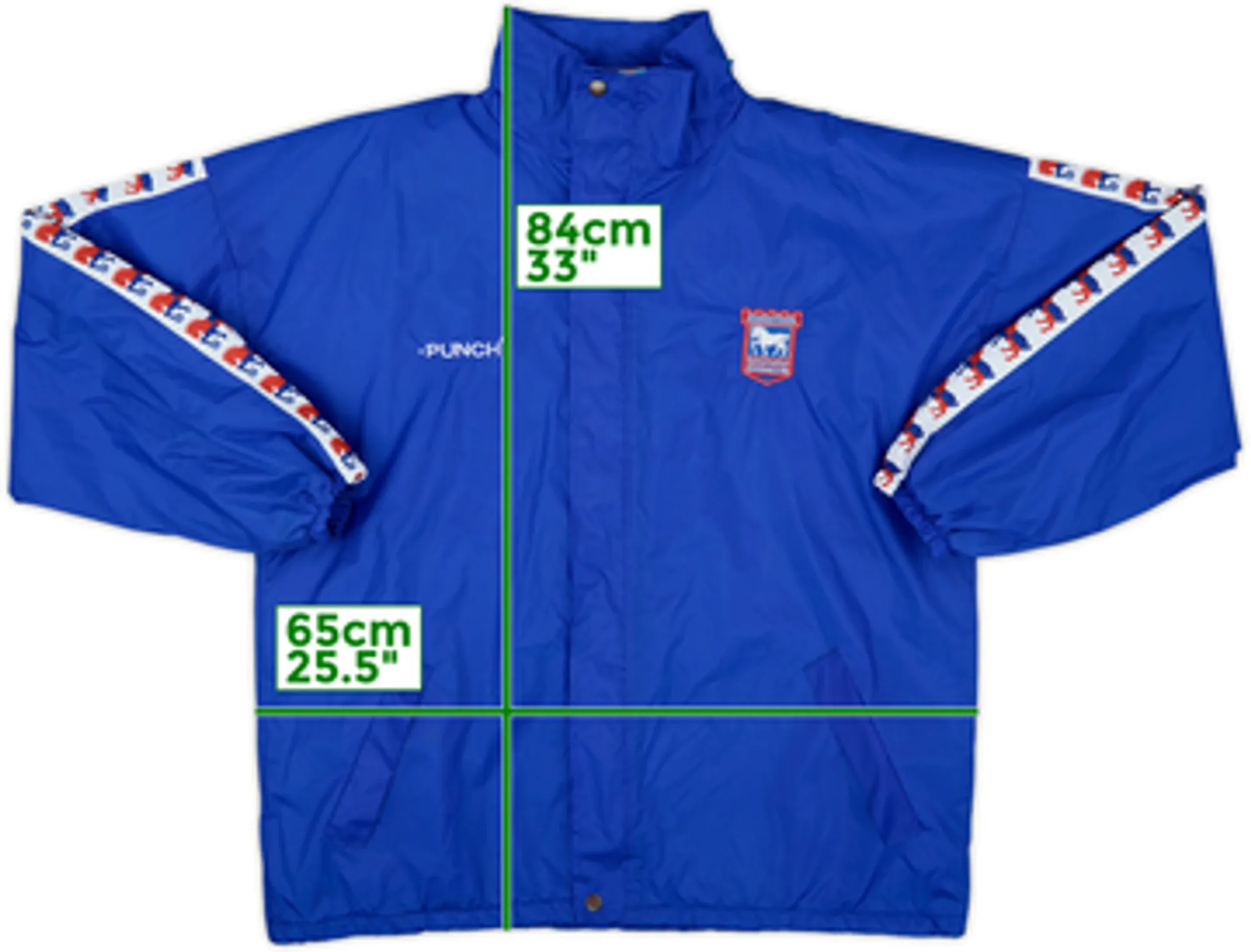 1997-99 Ipswich Punch Track Jacket - 8/10 - (XL)