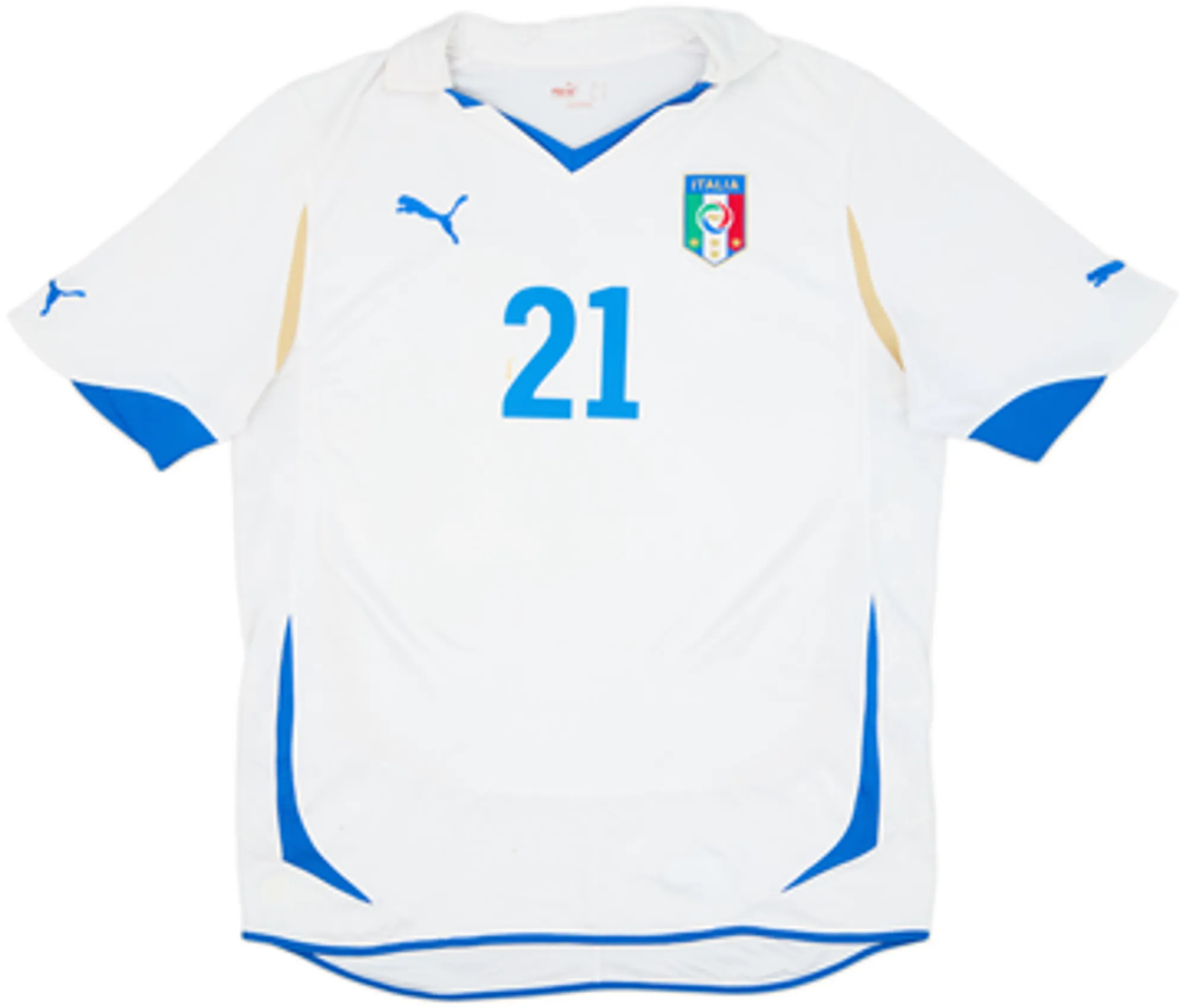 2010-12 Italy Away Shirt Pirlo #21 - 5/10 - (XL)