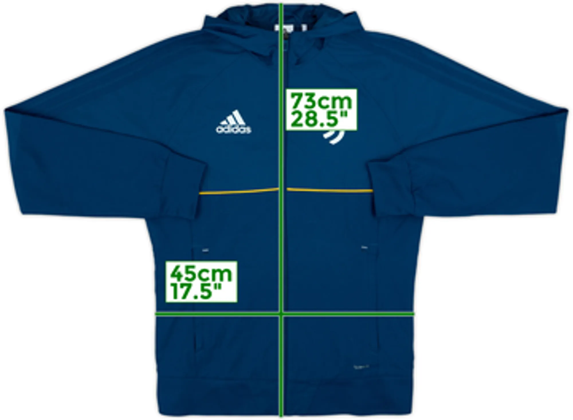 2017-18 Juventus adidas Hooded Track Jacket - 9/10 - (S)