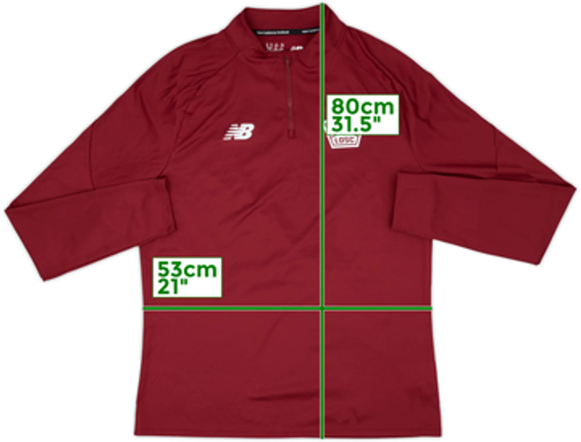 2024-25 Lille New Balance 1/4 Zip Training Top - 10/10 - (XL)