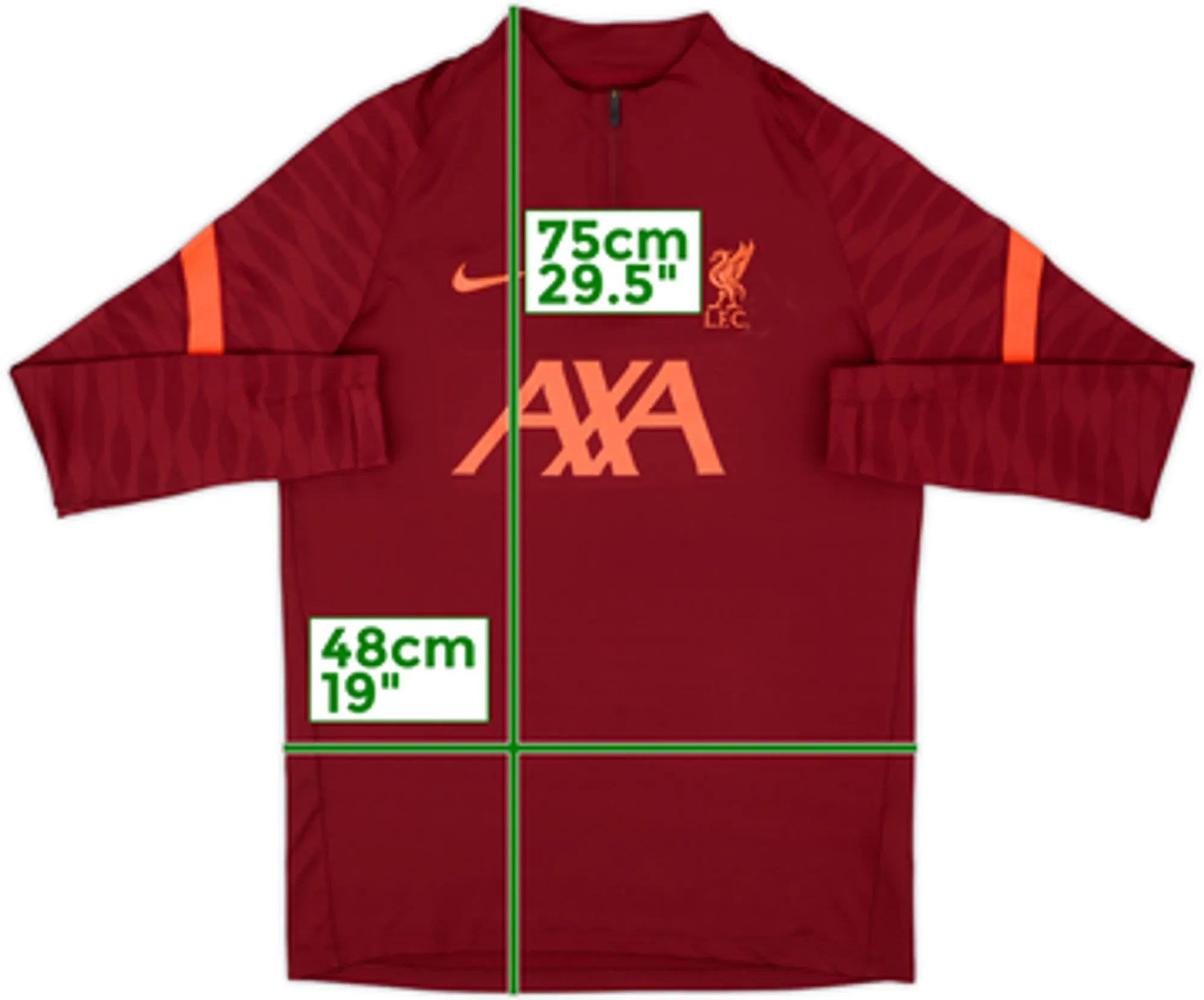 2021-22 Liverpool Nike 1/4 Training Top - 7/10 - (M)
