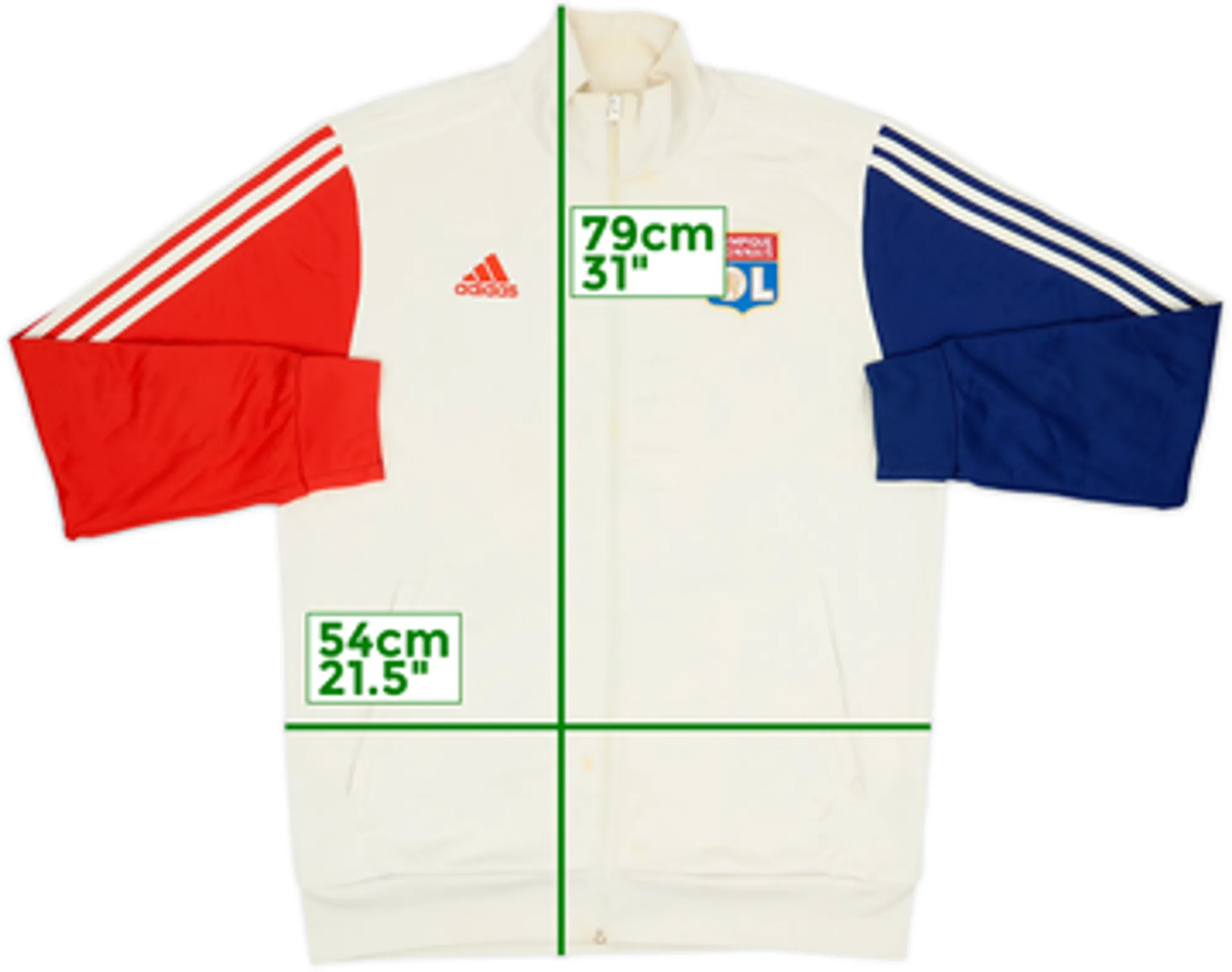 2021-22 Lyon adidas Track Jacket - 5/10 - (L)