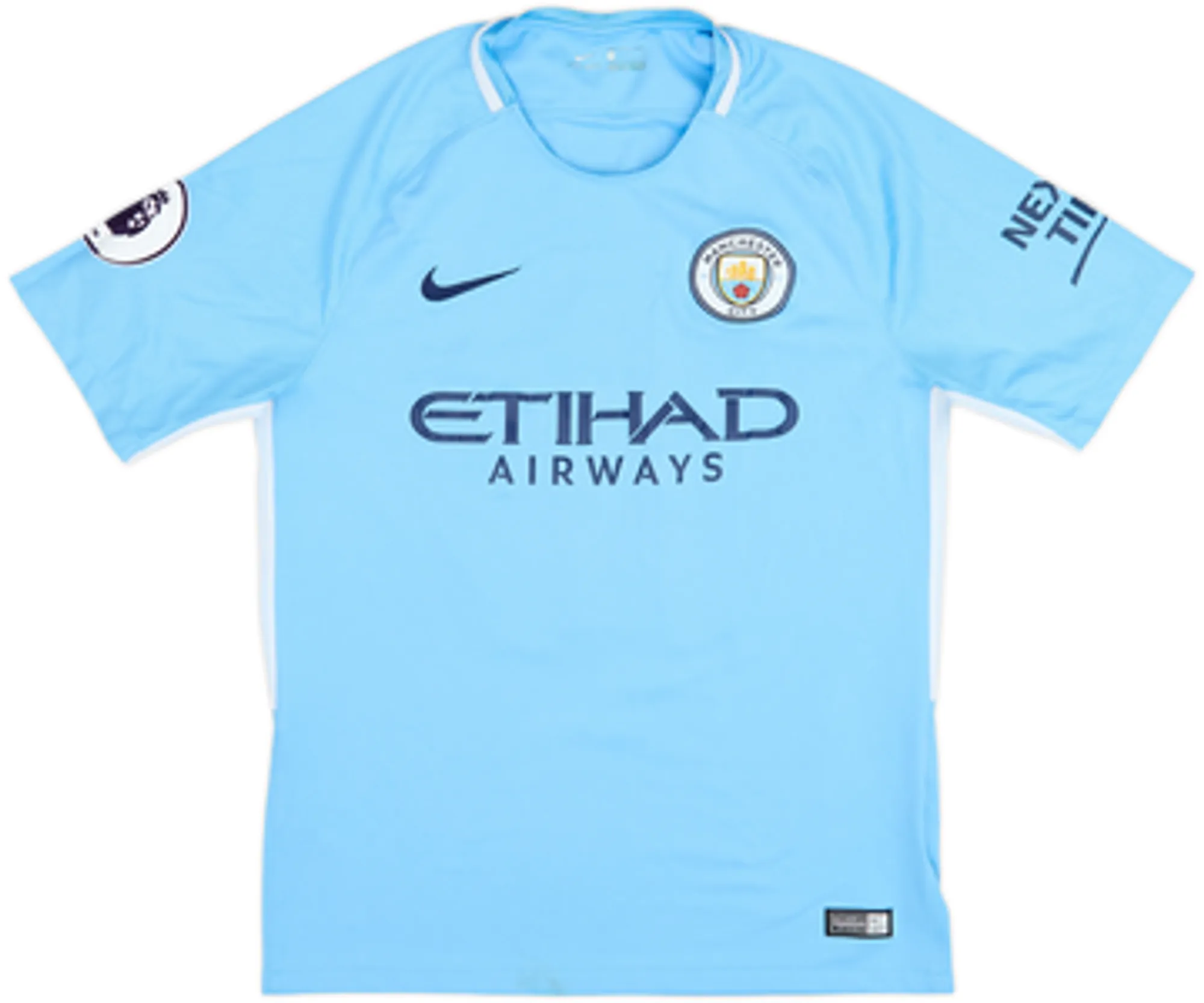 2017-18 Manchester City Home Shirt Kun Aguero #10 - 8/10 - (S)