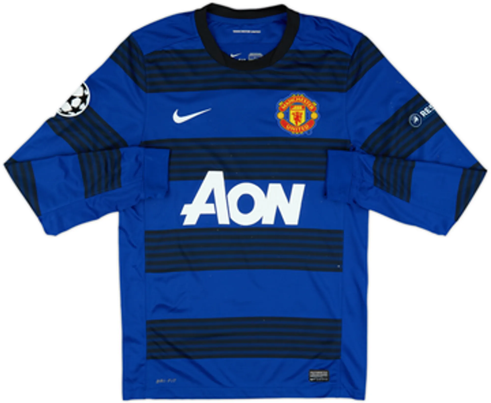 2011-13 Manchester United Away L/S Shirt Vidic #15 - 4/10 - (S)