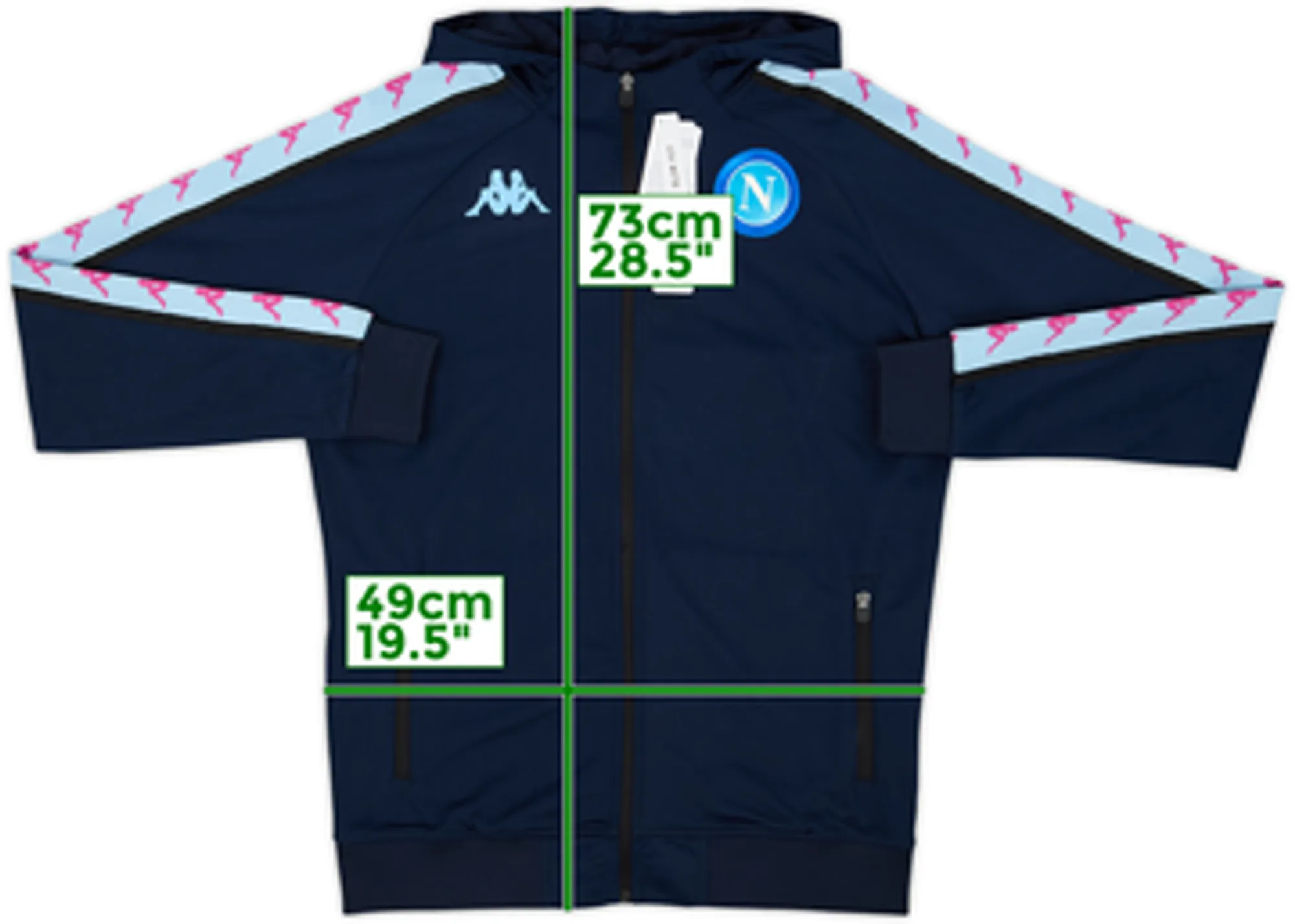 2020-21 Napoli Kappa Hooded Track Jacket (L)
