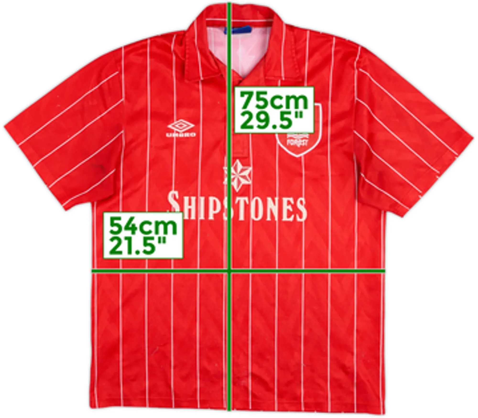 1992-94 Nottingham Forest Home Shirt - 8/10 - (L)