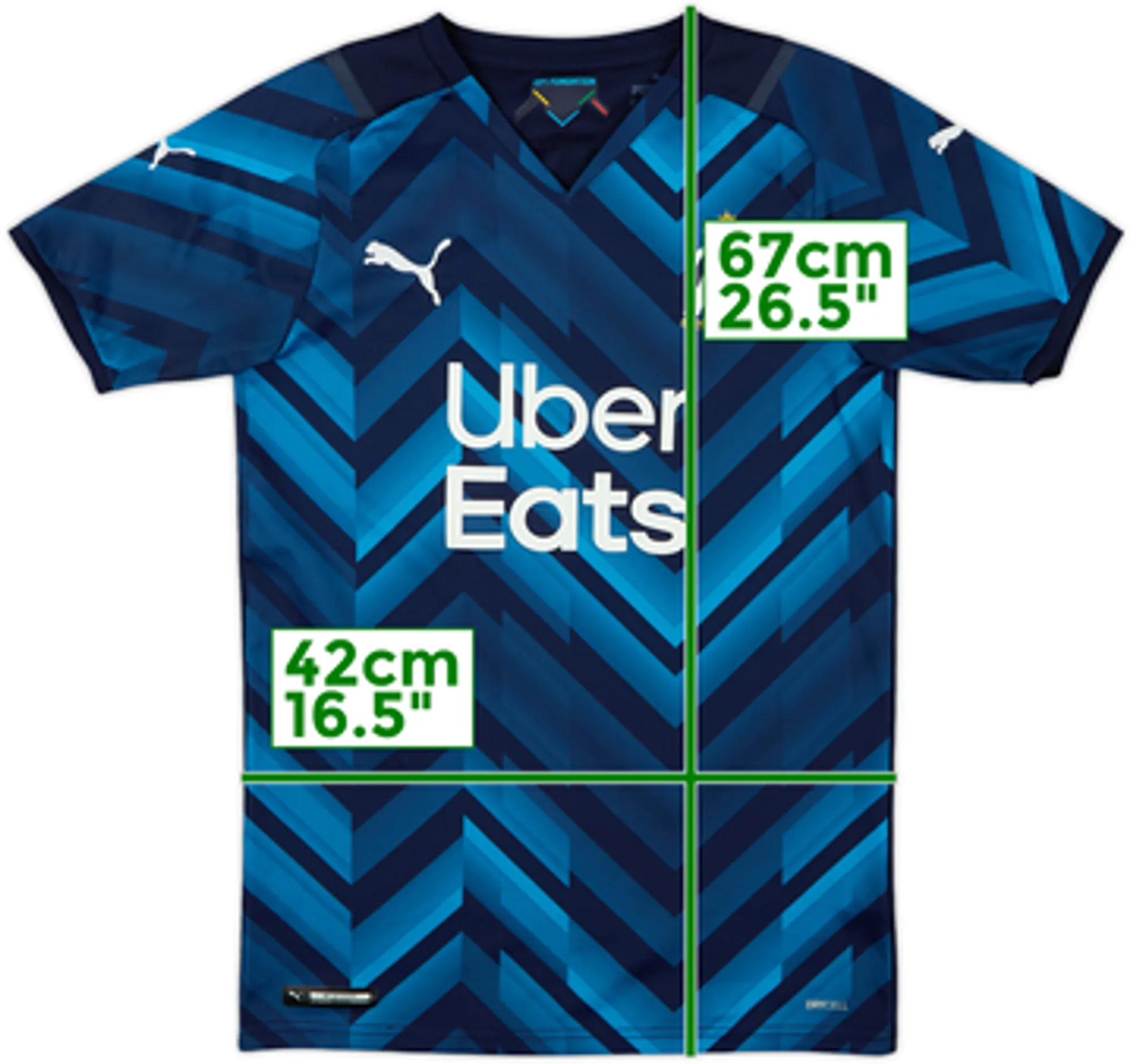 2021-22 Marseille Away Shirt - 8/10 - (XS)