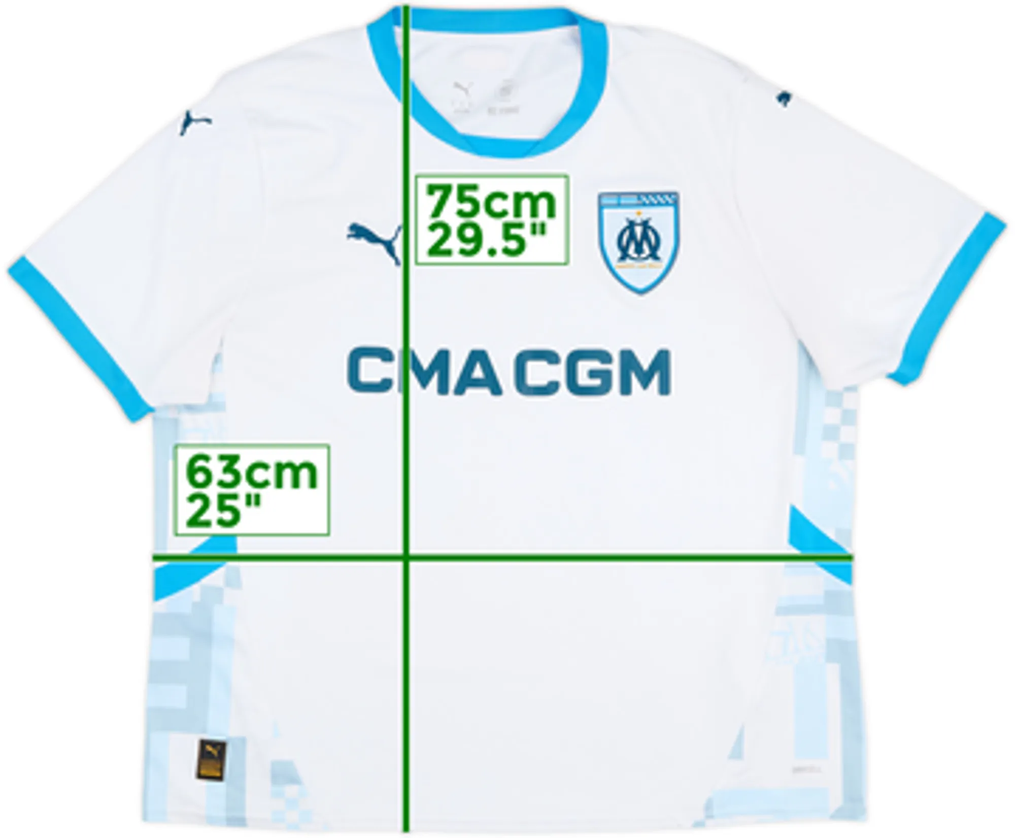 2024-25 Olympique Marseille Home Shirt - 6/10 - (XL)