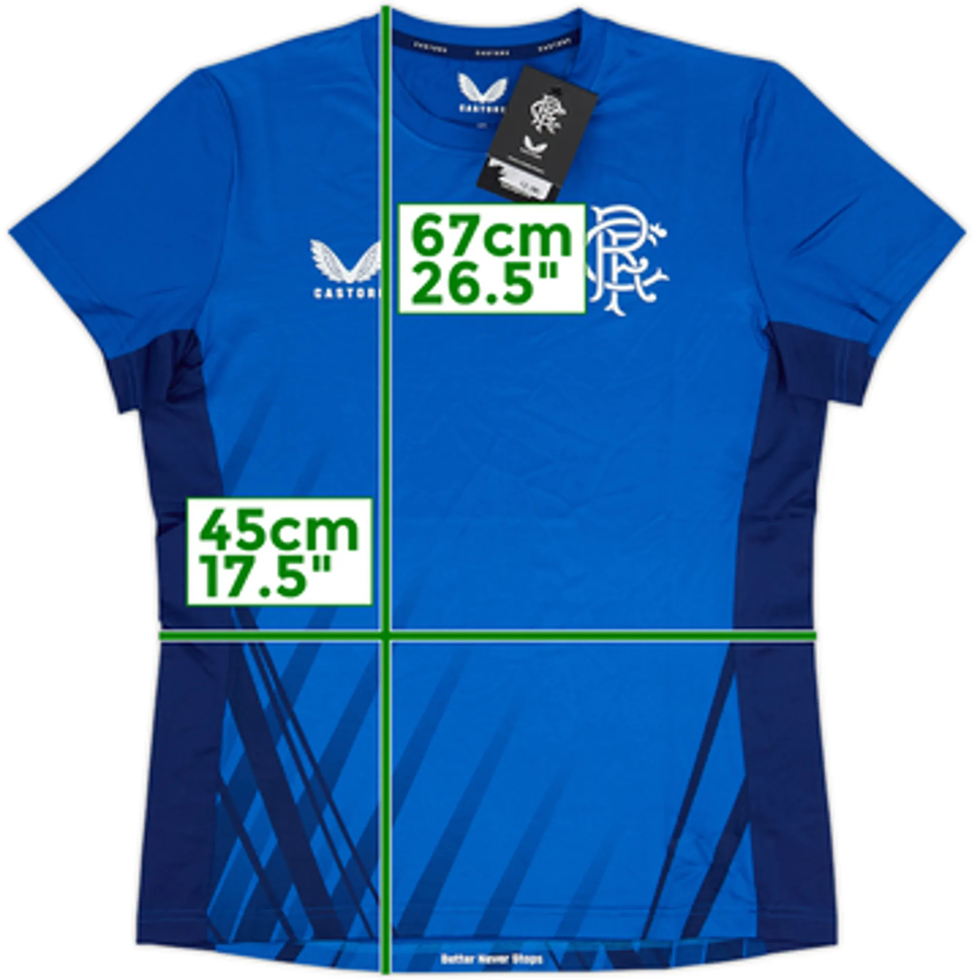 2022-23 Rangers Castore Training Shirt (Women's L)