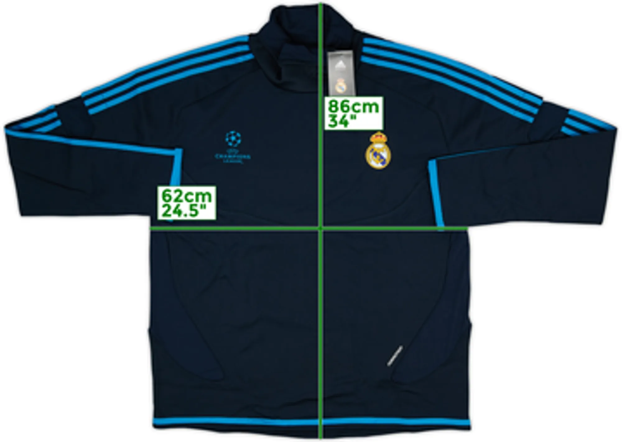 2011-12 Real Madrid adidas CL Sweat Top (XXL)