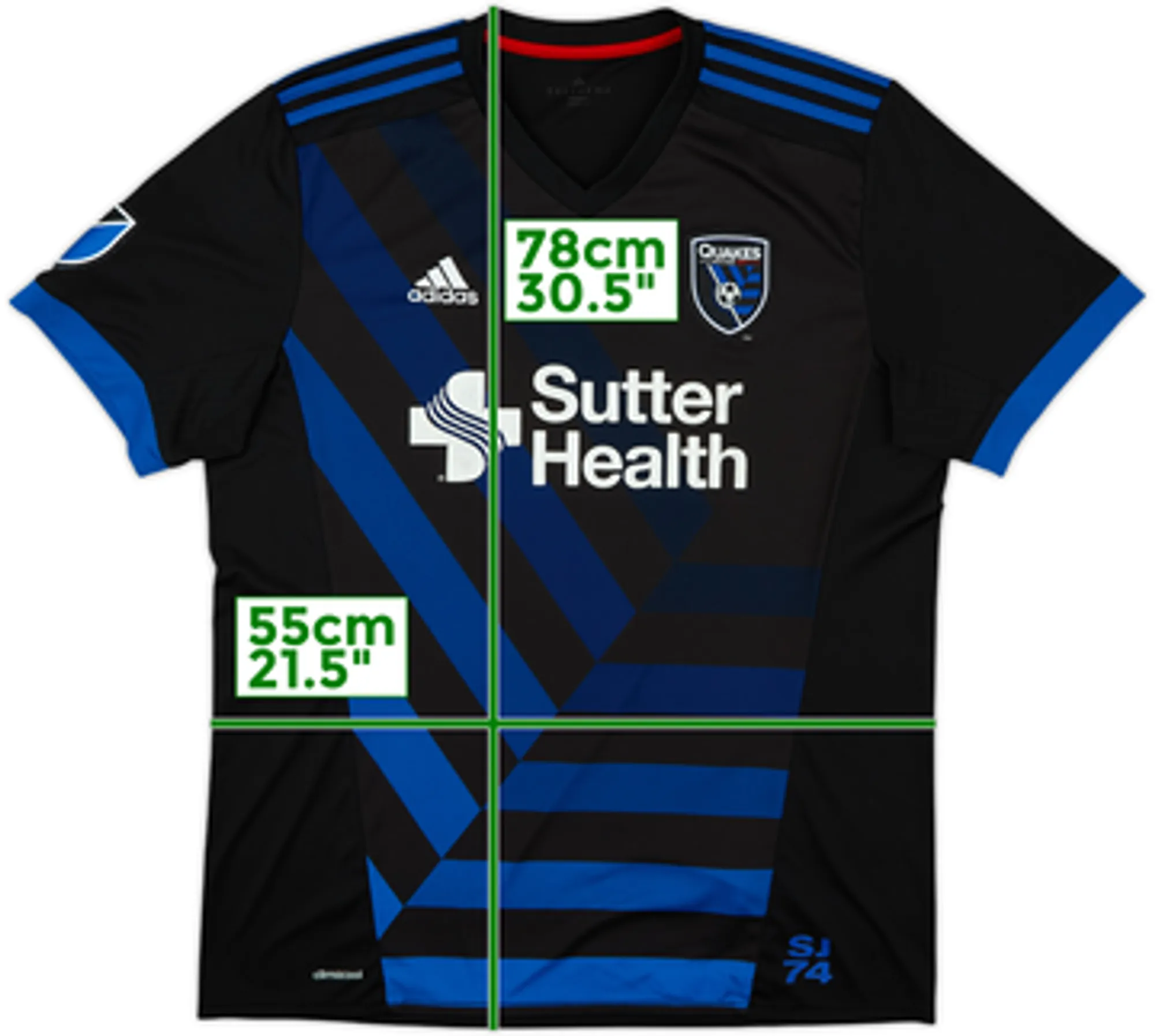 2017-18 San Jose Earthquakes Home Shirt - 6/10 - (XL)