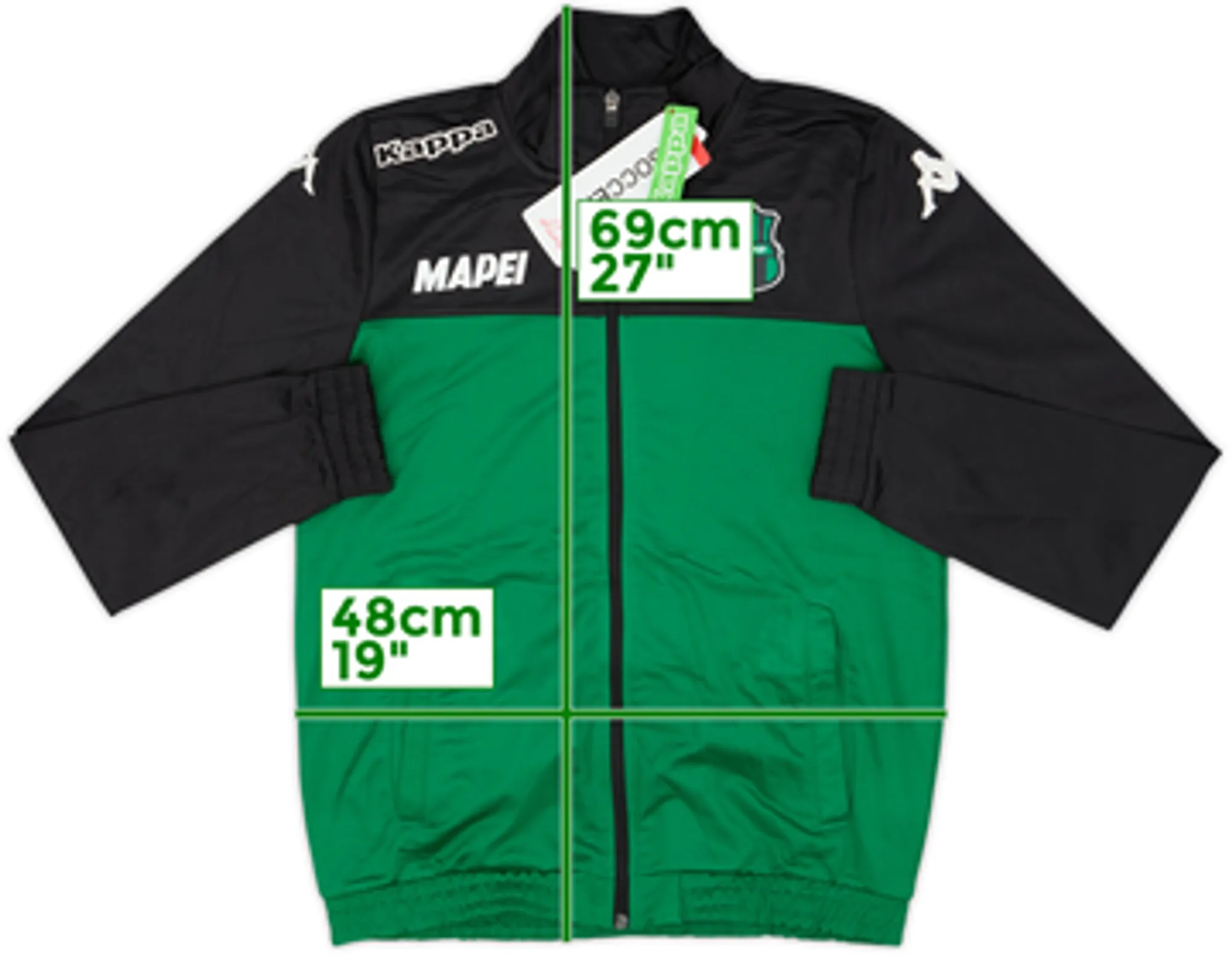 2018-19 Sassuolo Kappa Track Jacket (S)