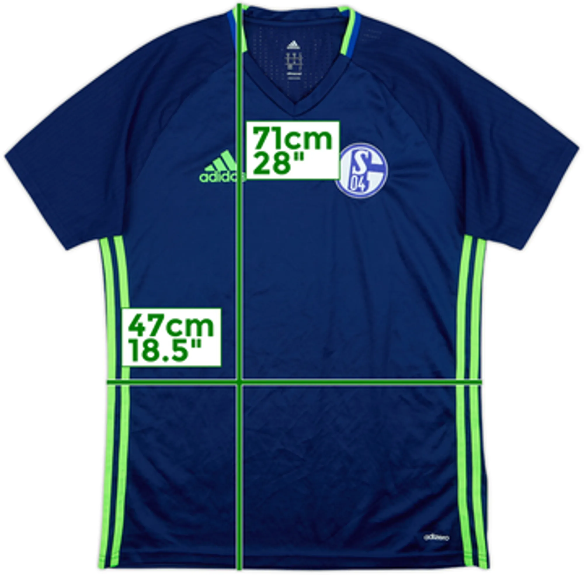 2016-17 Schalke adizero Training Shirt - 10/10 - (M)