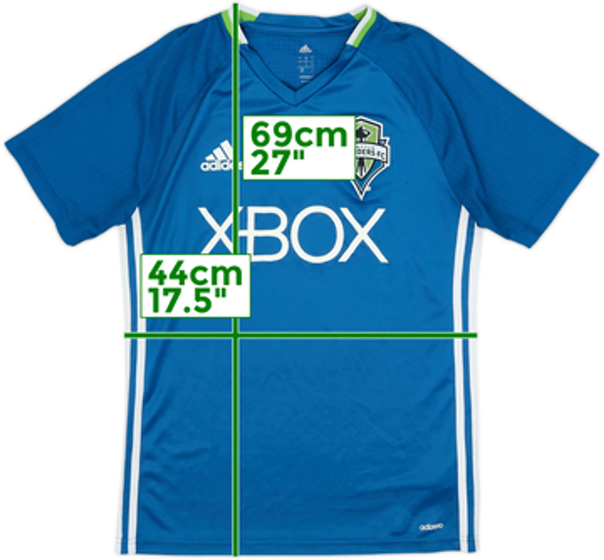 2016 Seattle Sounders adidas Training Shirt - 7/10 - (S)