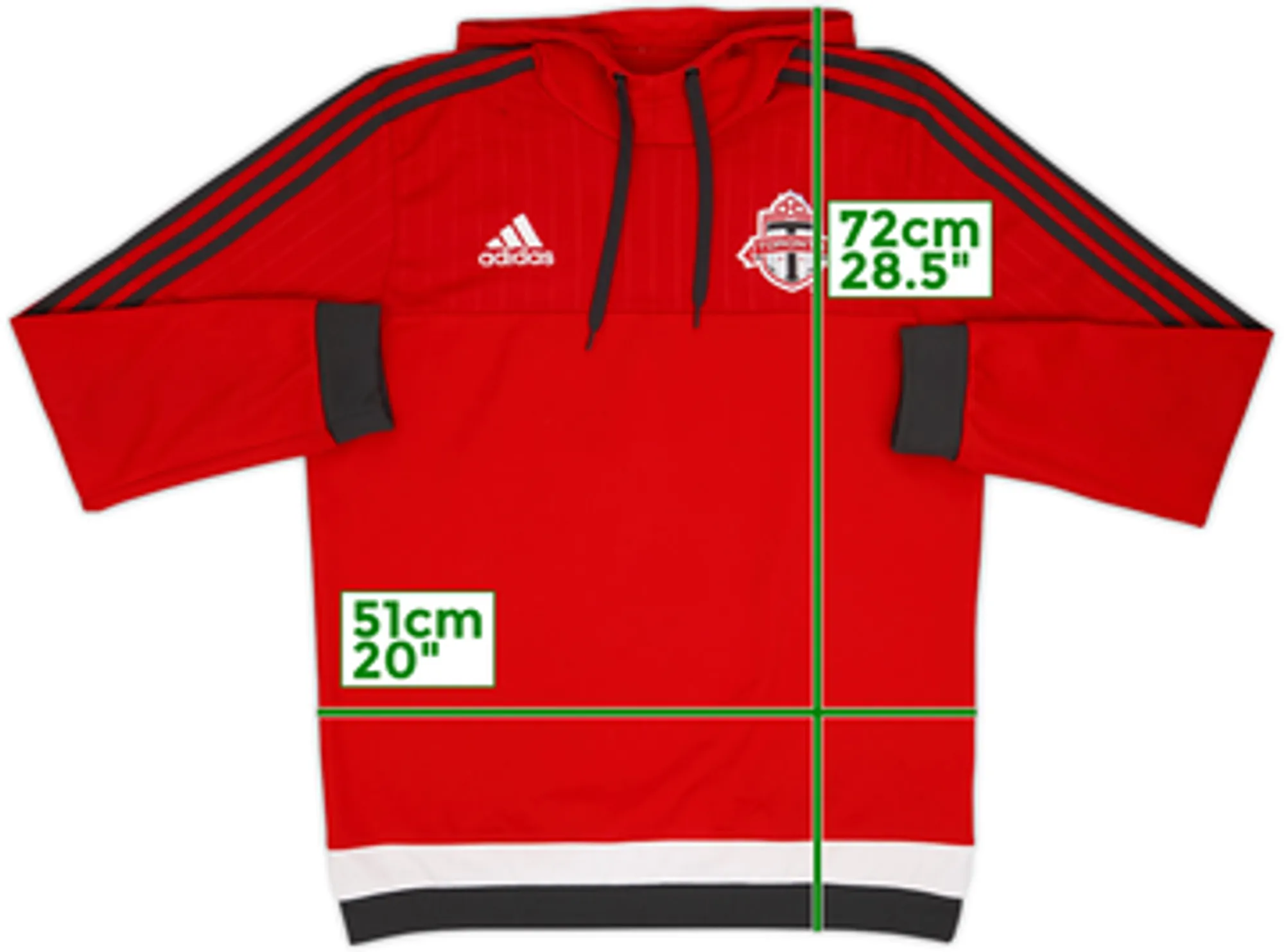 2014-15 Toronto adidas Hooded Top - 8/10 - (L)