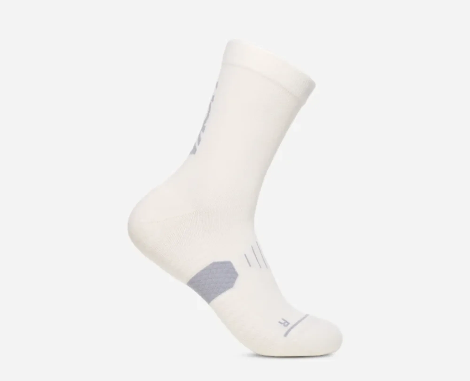Hoka Graphic Crew Run Sock In White
