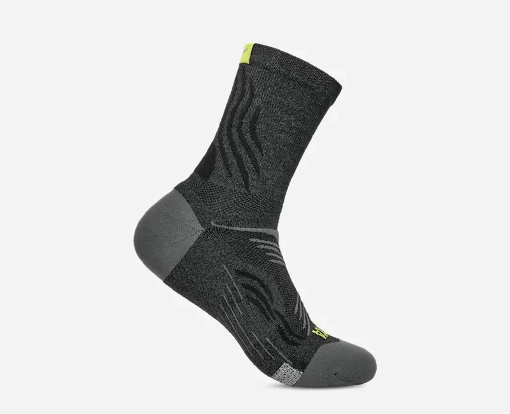 Hoka Bondi Quarter Run Sock In Black