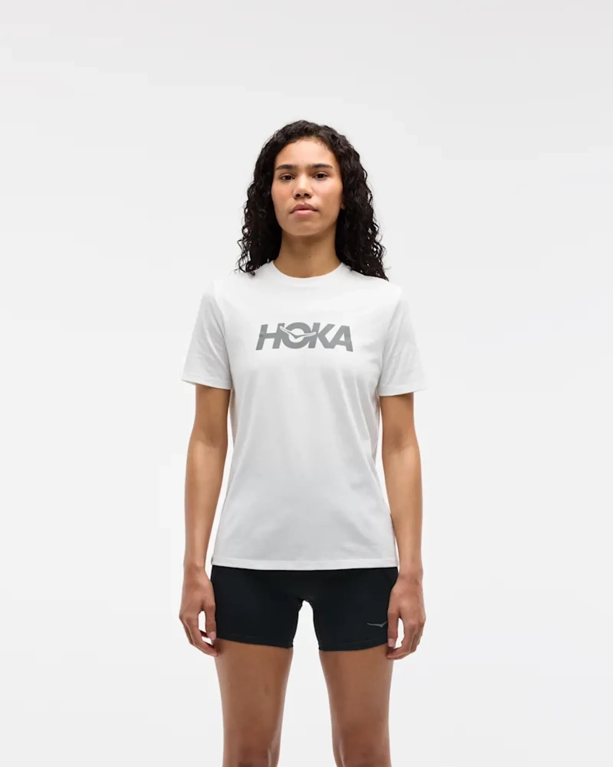 Hoka Women's Core Logo Graphic T-Shirt In White