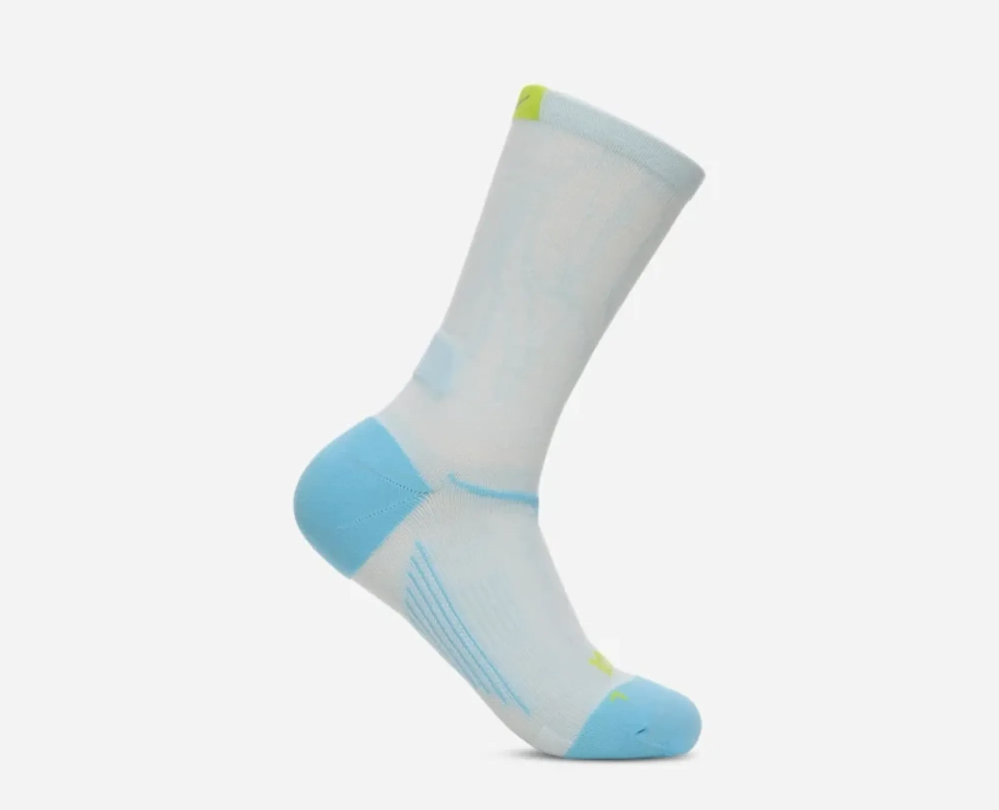 Hoka Clifton Crew Run Sock In Glimmering Blue