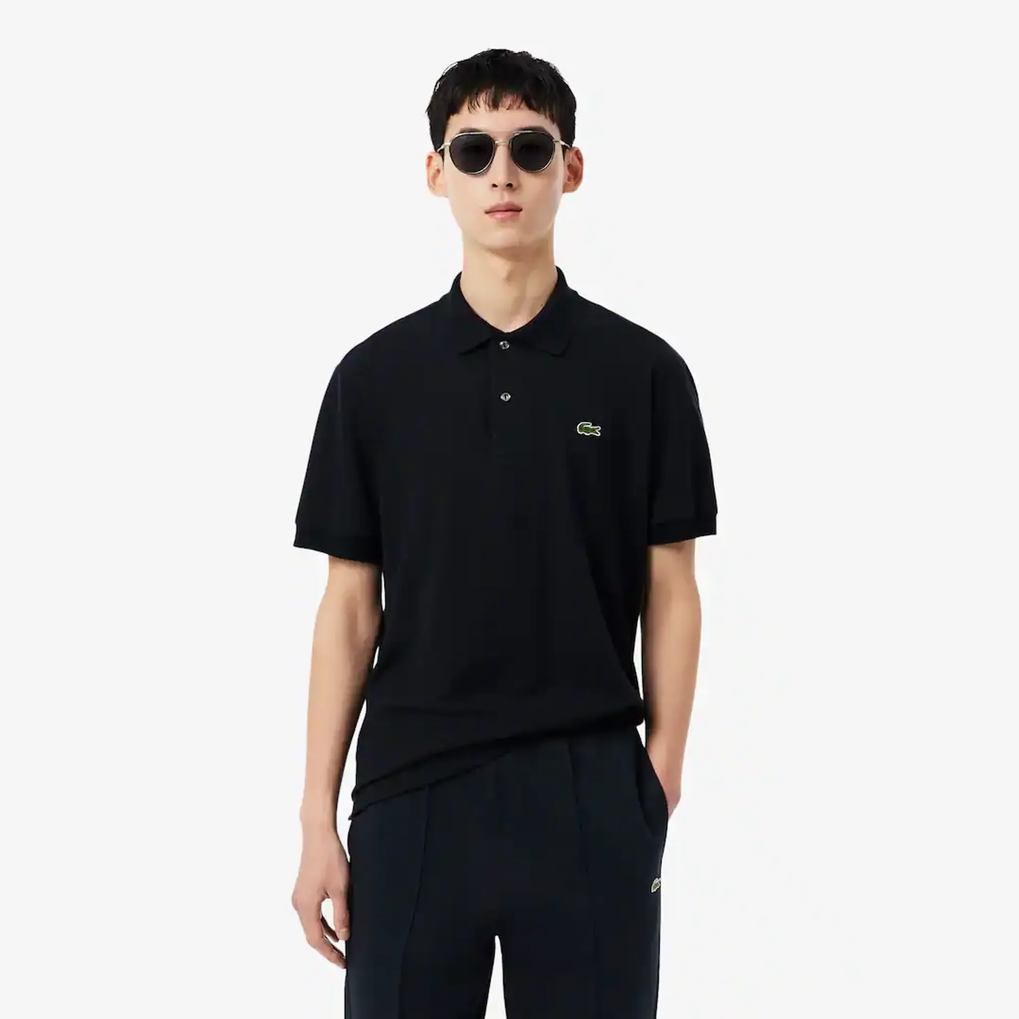 Lacoste Classic Fit L.12.12 LIGHT Polo Shirt - Black