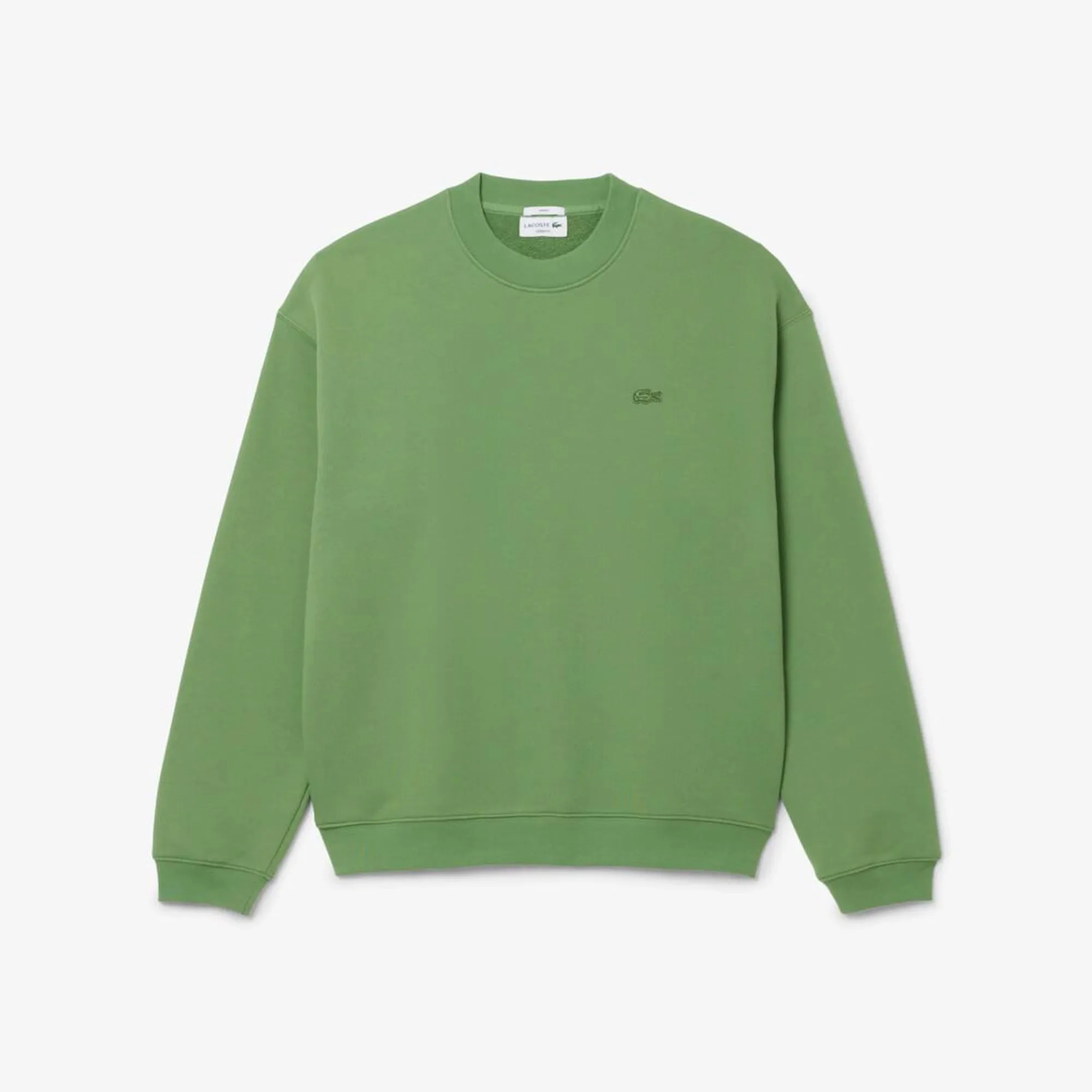 Lacoste Loose Fit Heavy Fleece Sweatshirt - Lime Green