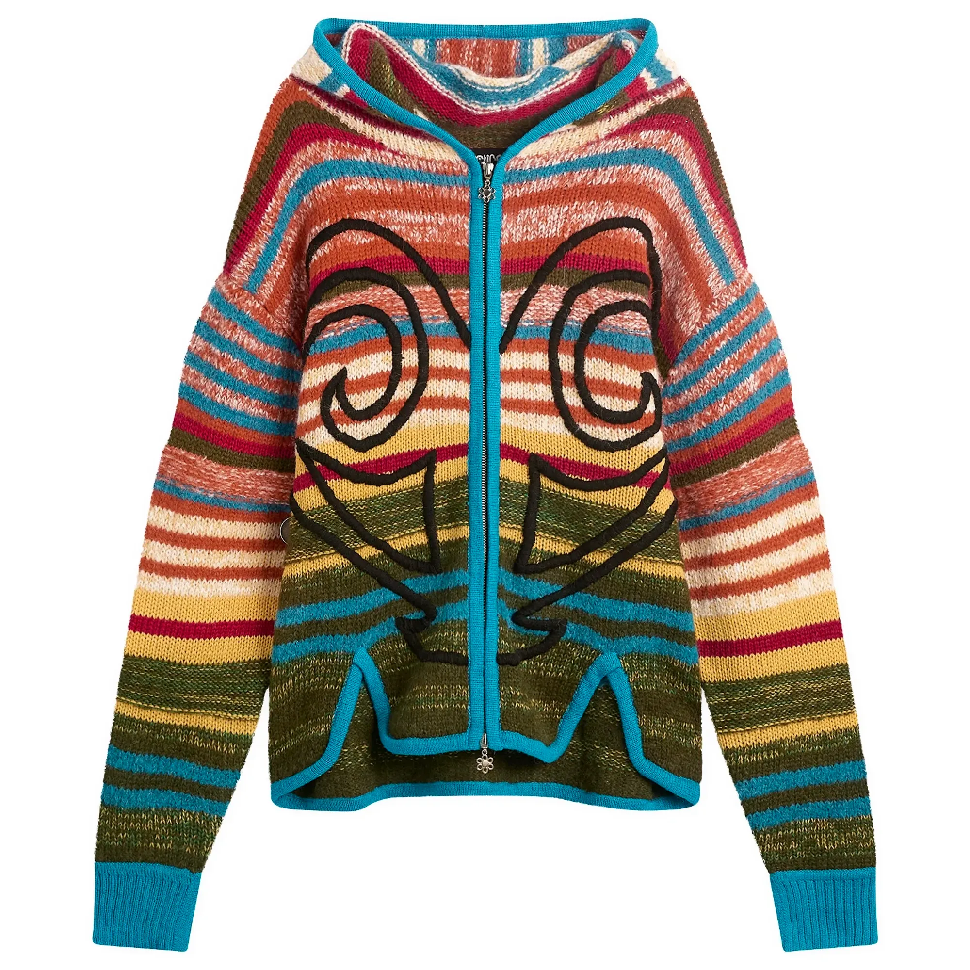 Paolina Russo Women's Knitted Hoodie Rainbow