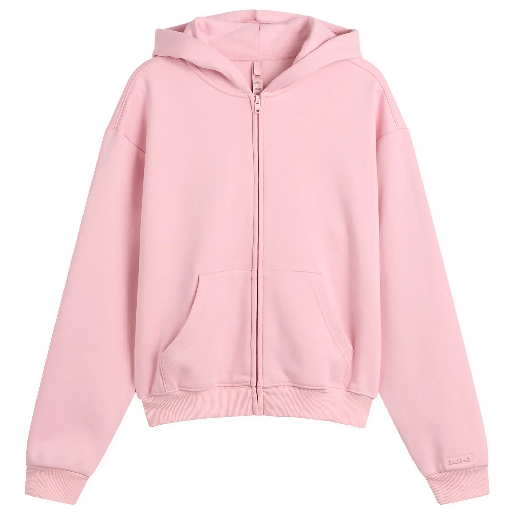 SKIMS Women's Cotton Fleece Classic Zip Up Hoodie Halite