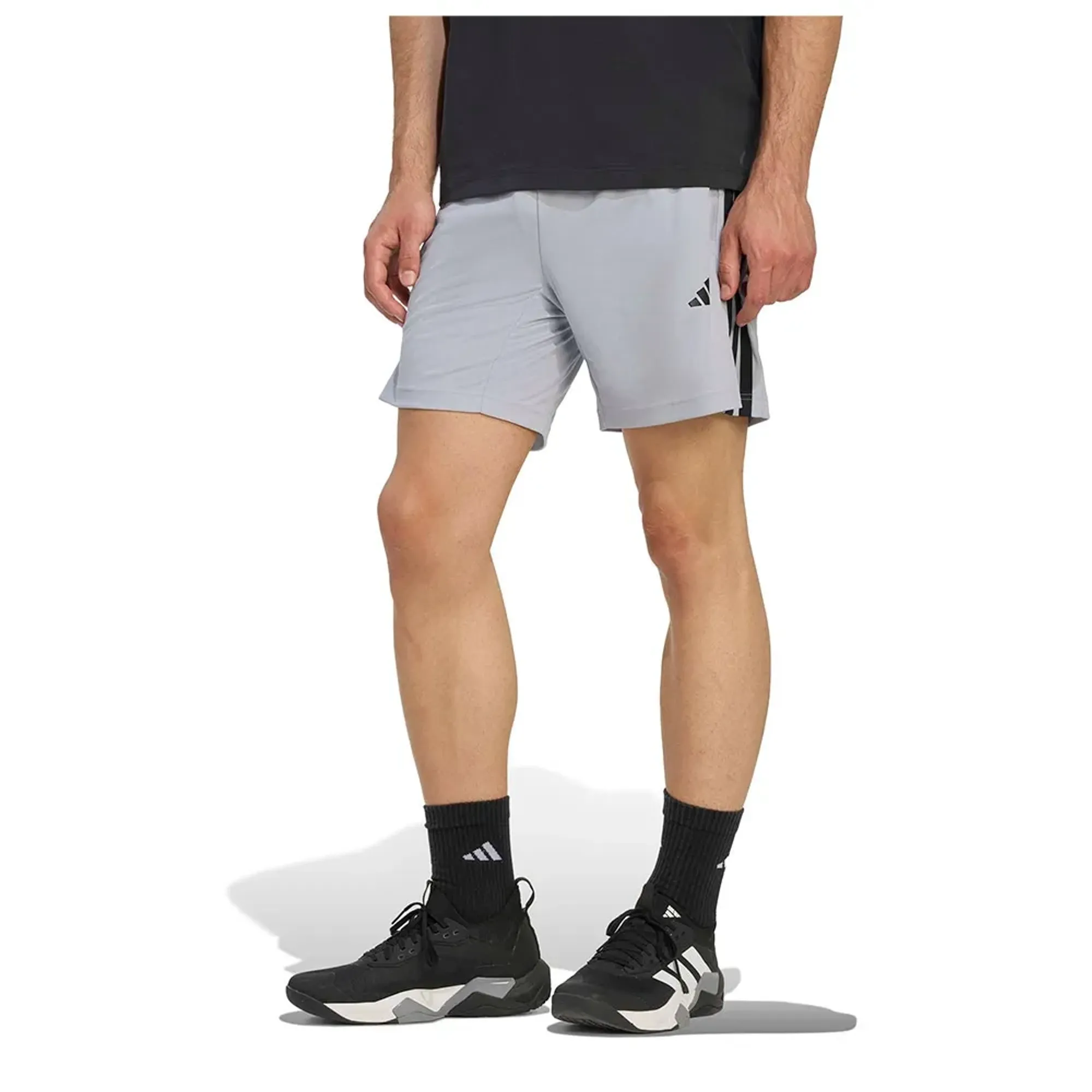 Adidas Workout Essentials Base 3 Stripes Pique 7´´ Shorts