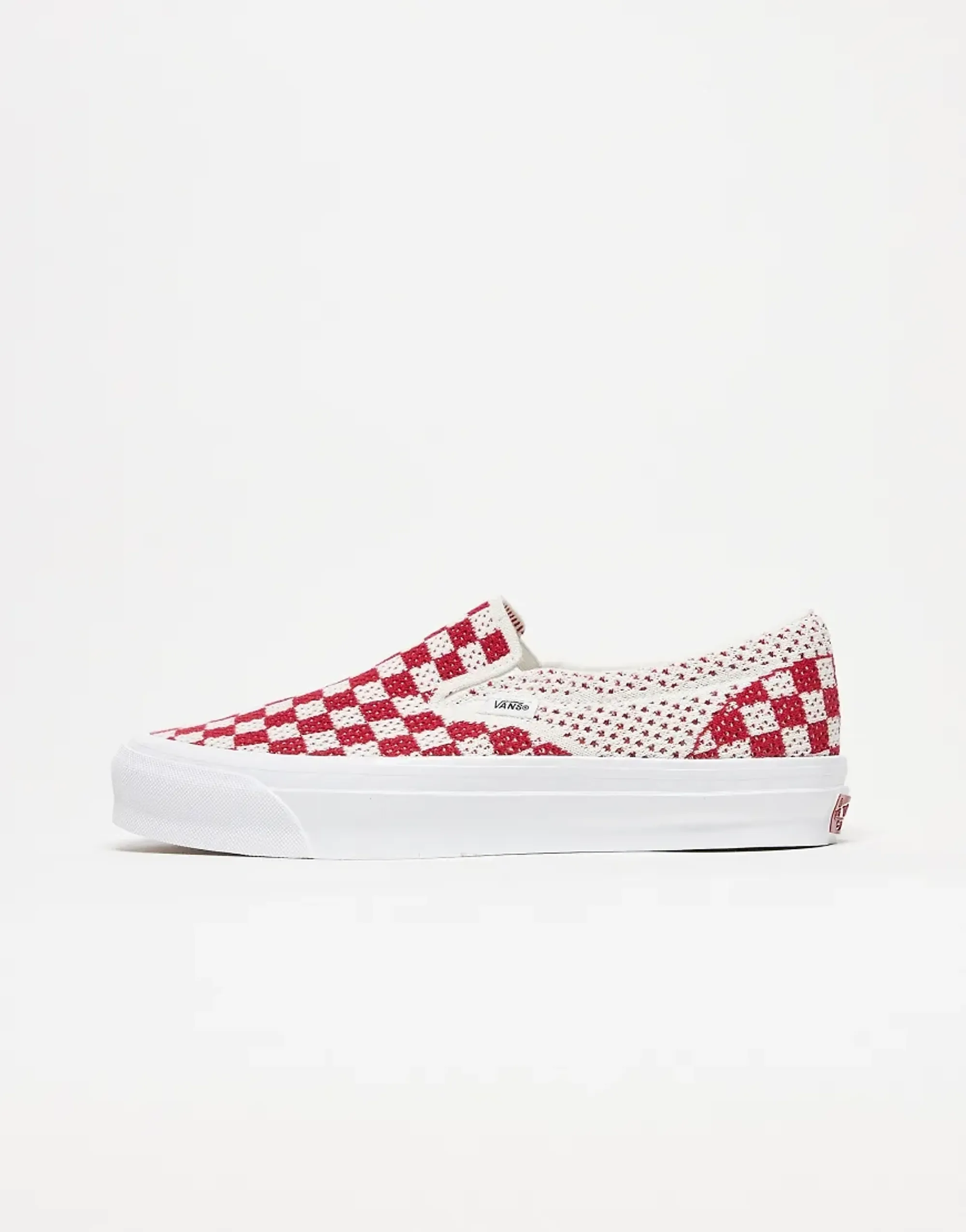 Vans Premium Classic Slip-On 98 In Red/Marshmallow