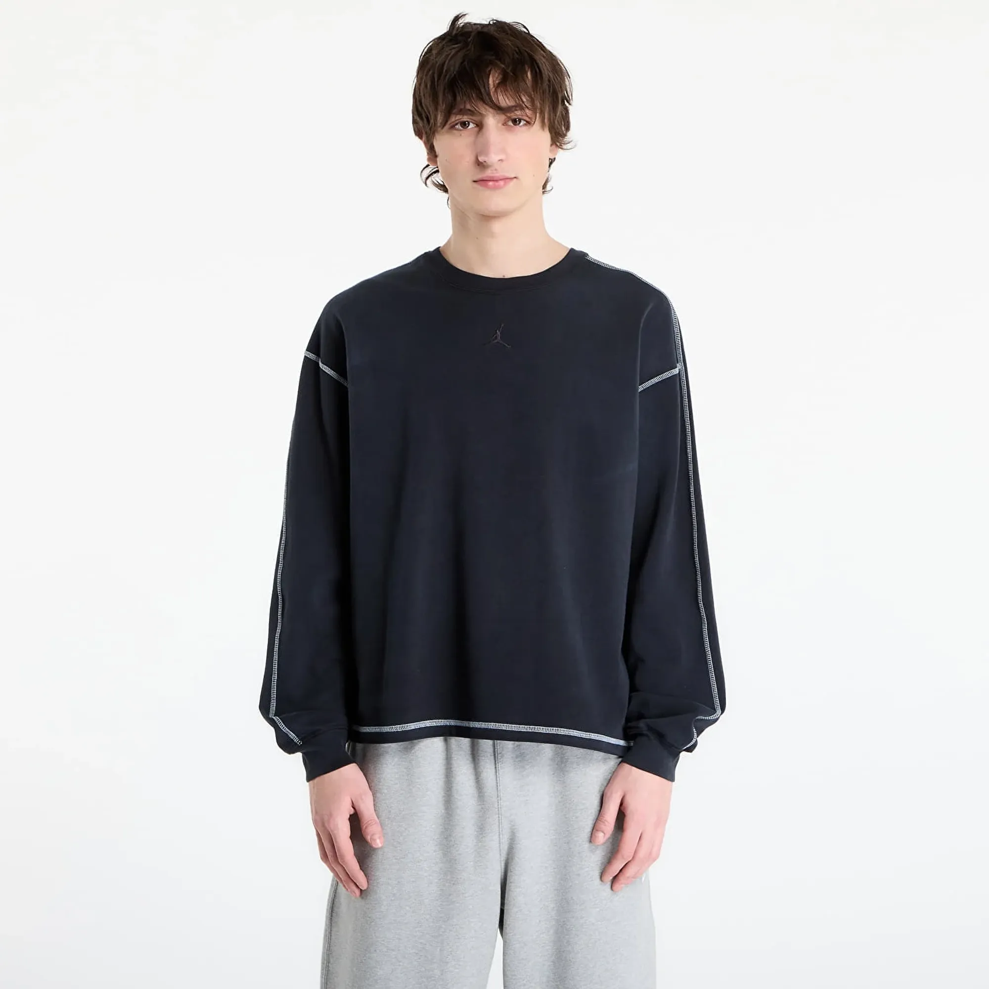 Sweatshirt Jordan Flight Men's Heavyweight Long-Sleeve Top Black/ Sail/ Black S