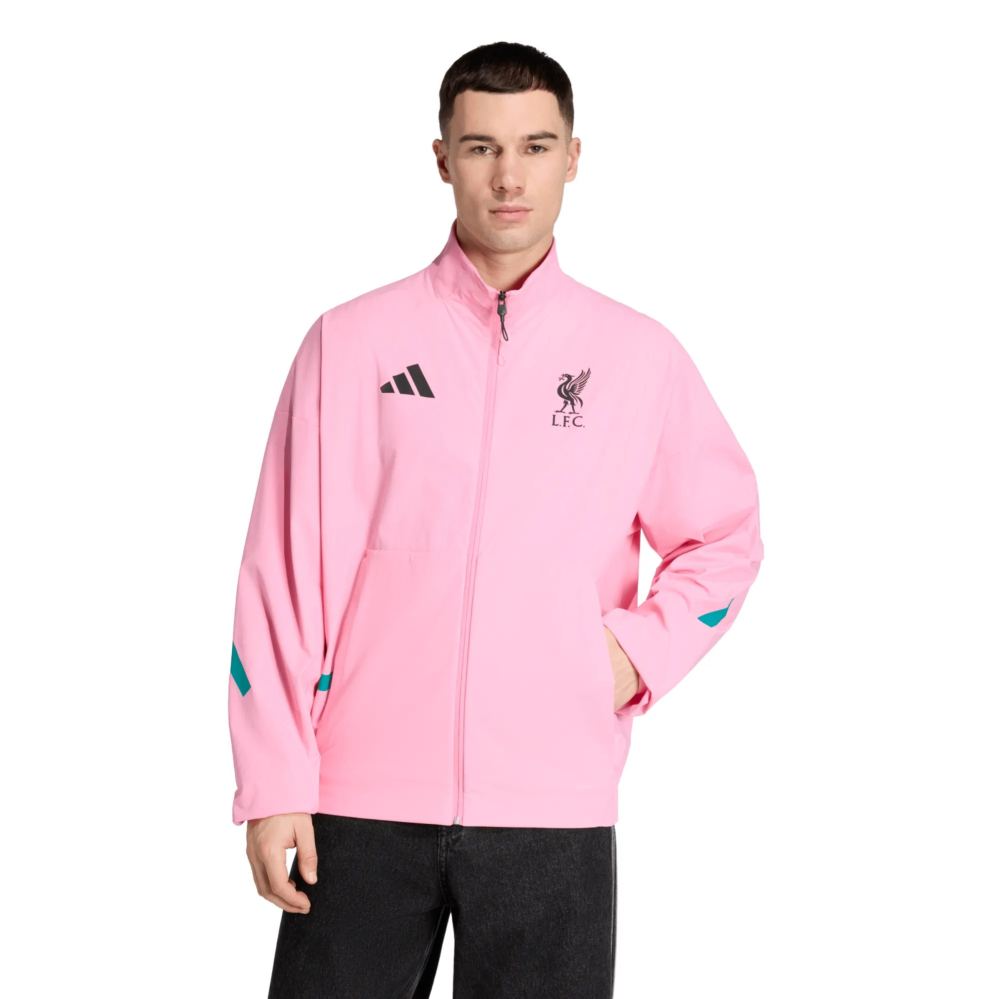 Liverpool adidas Anthem Jacket - Pink