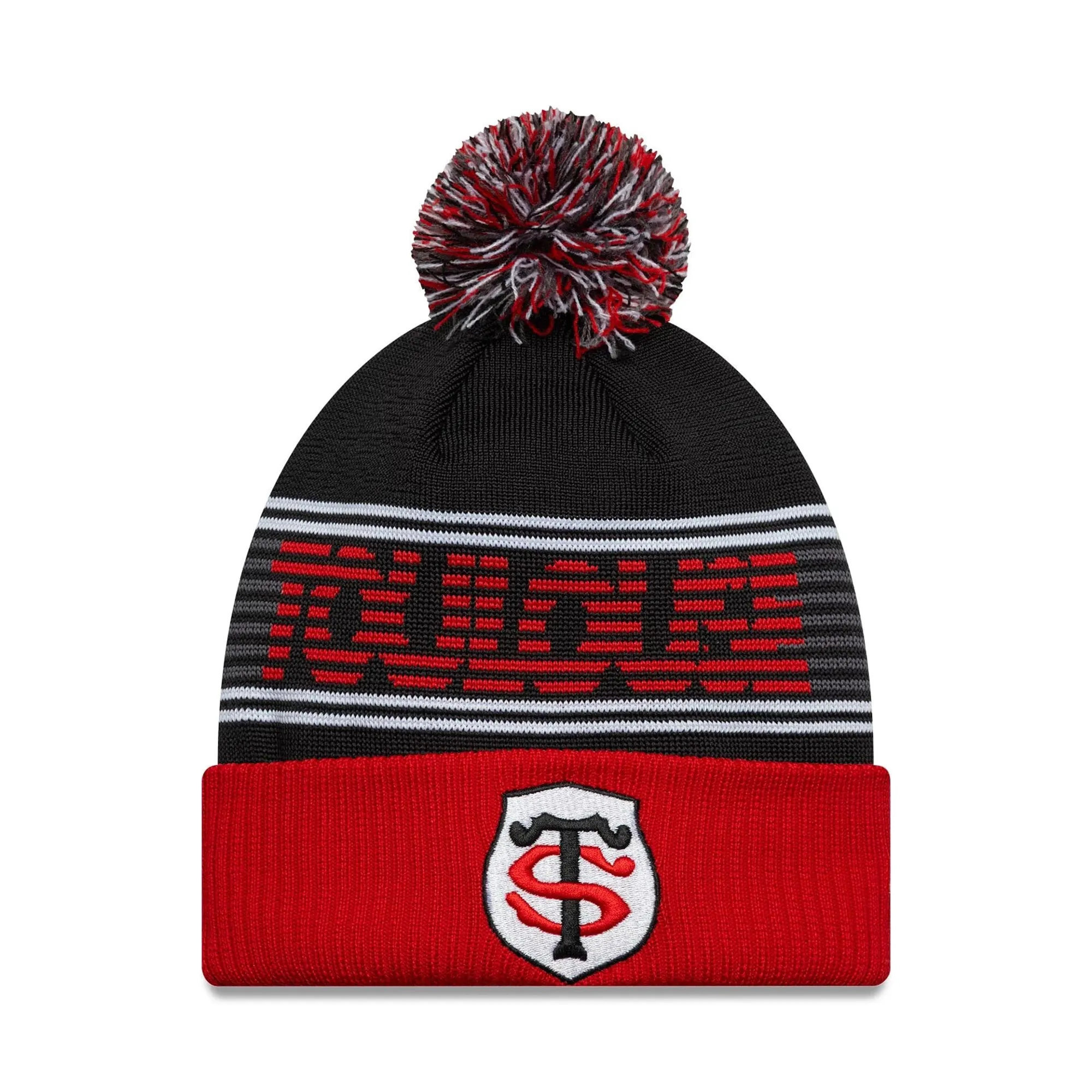 Stade Toulousain Black Bobble Knit Beanie Hat New Era Cap adult unisex