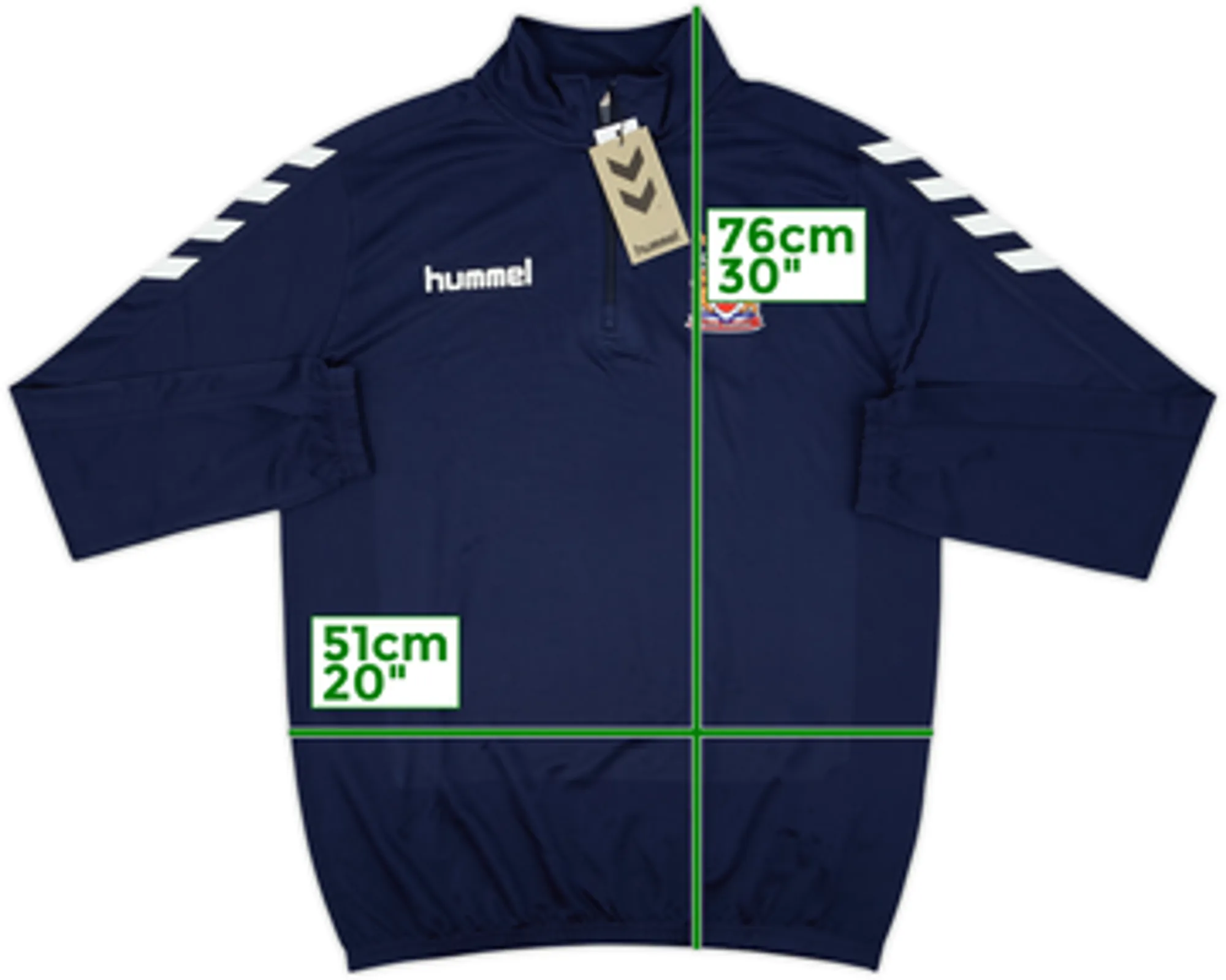 2021-22 Wigan Warriors Hummel 1/4 Zip Training Top (S)