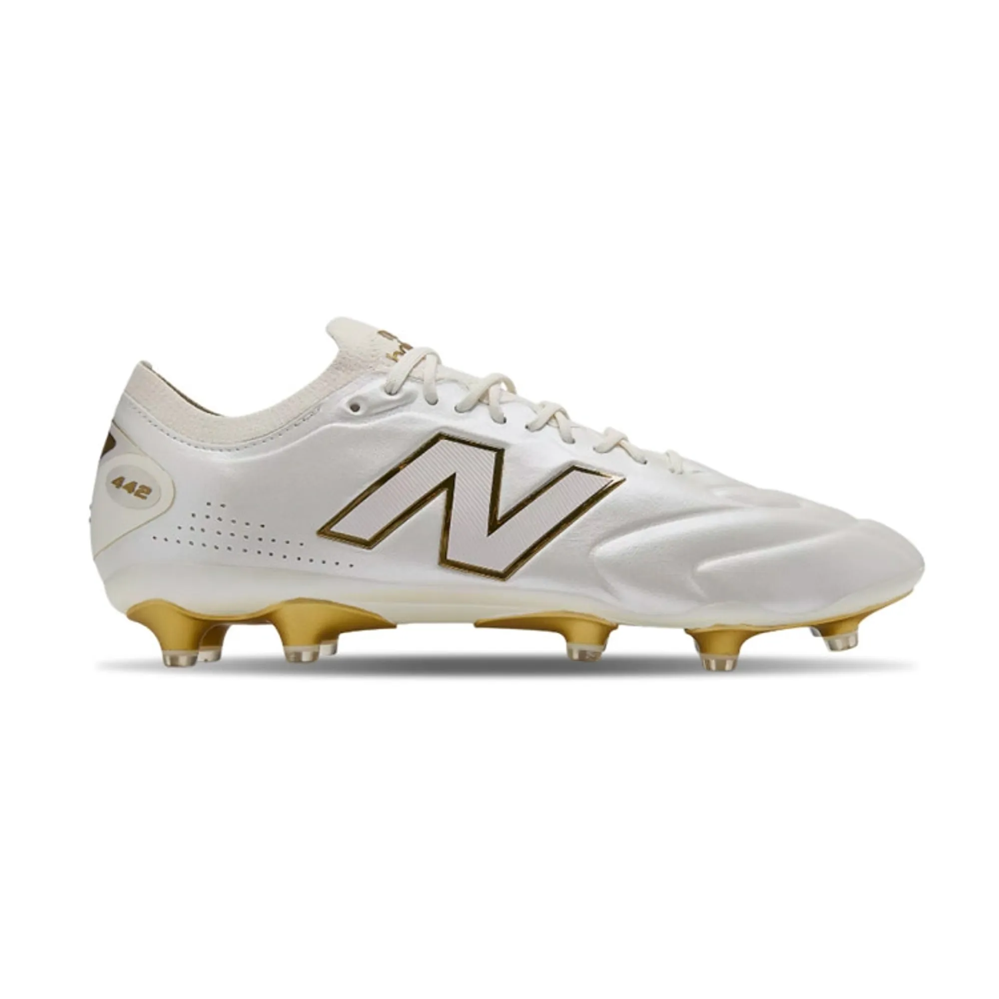 New Balance Unisex 442 Elite Knit FG V3 First Edition in White/Brown Synthetic