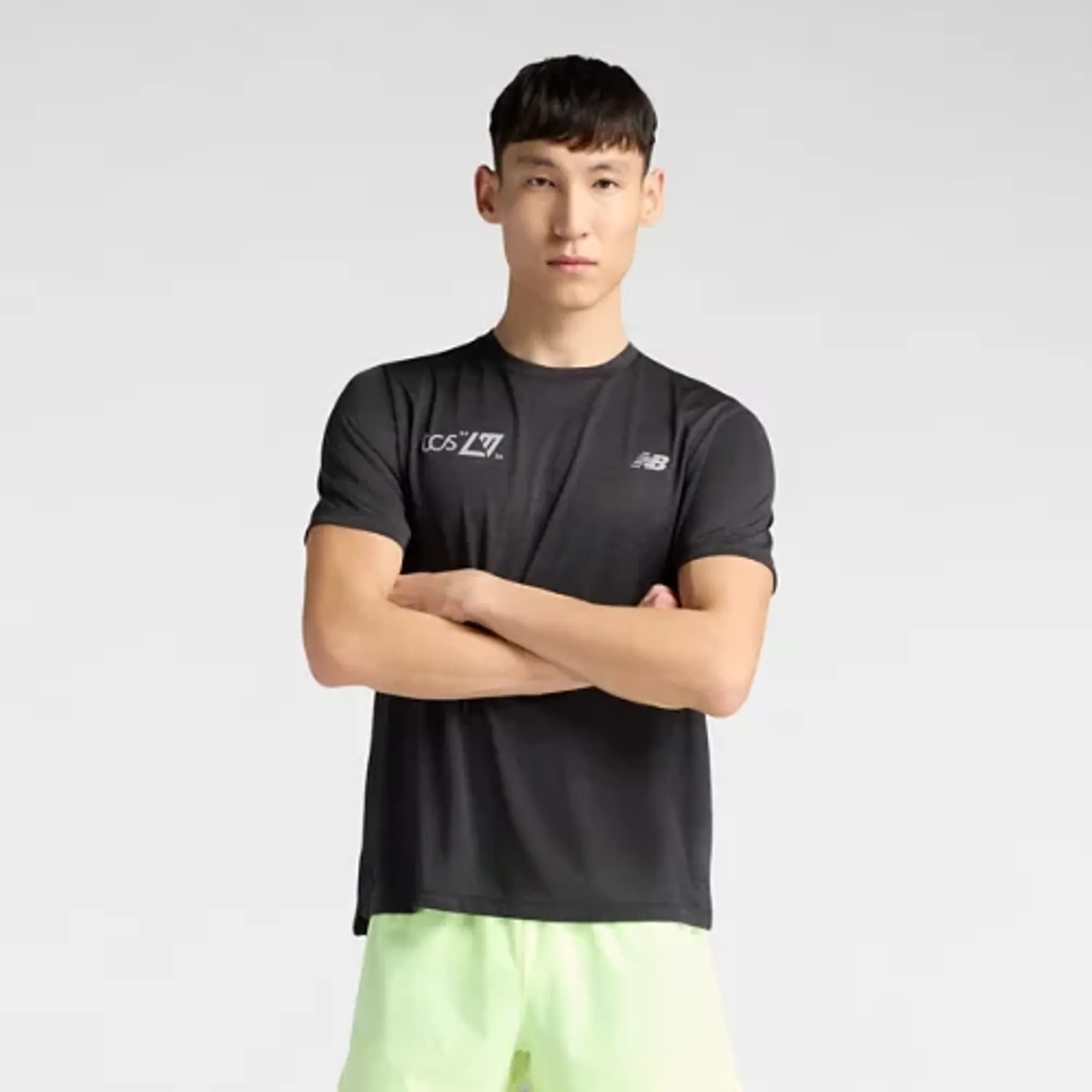 New Balance Men's London Edition RC Essential T-Shirt in Black Polyester