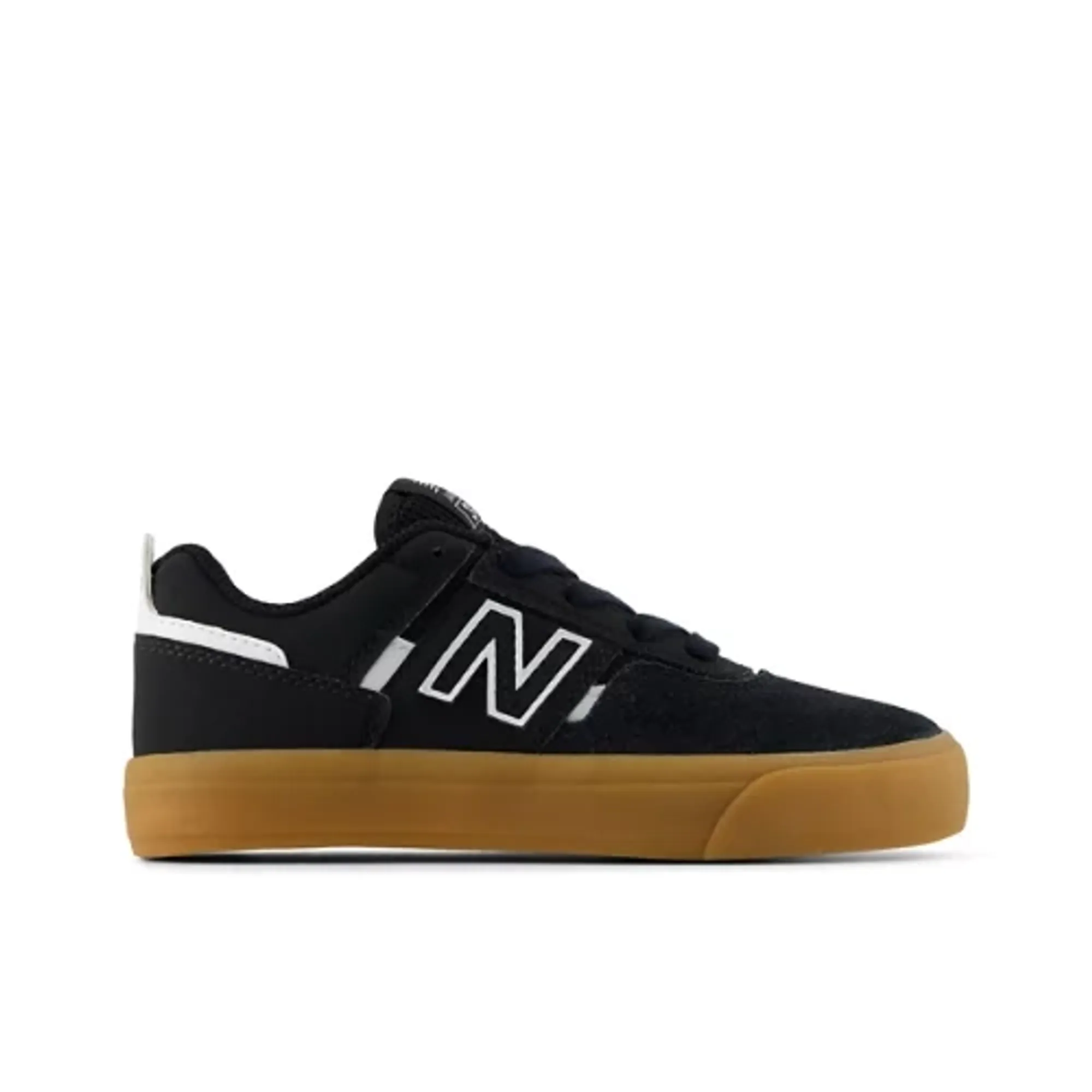 New Balance Unisex Kids Jamie Foy 306 in Black/White Suede/Mesh