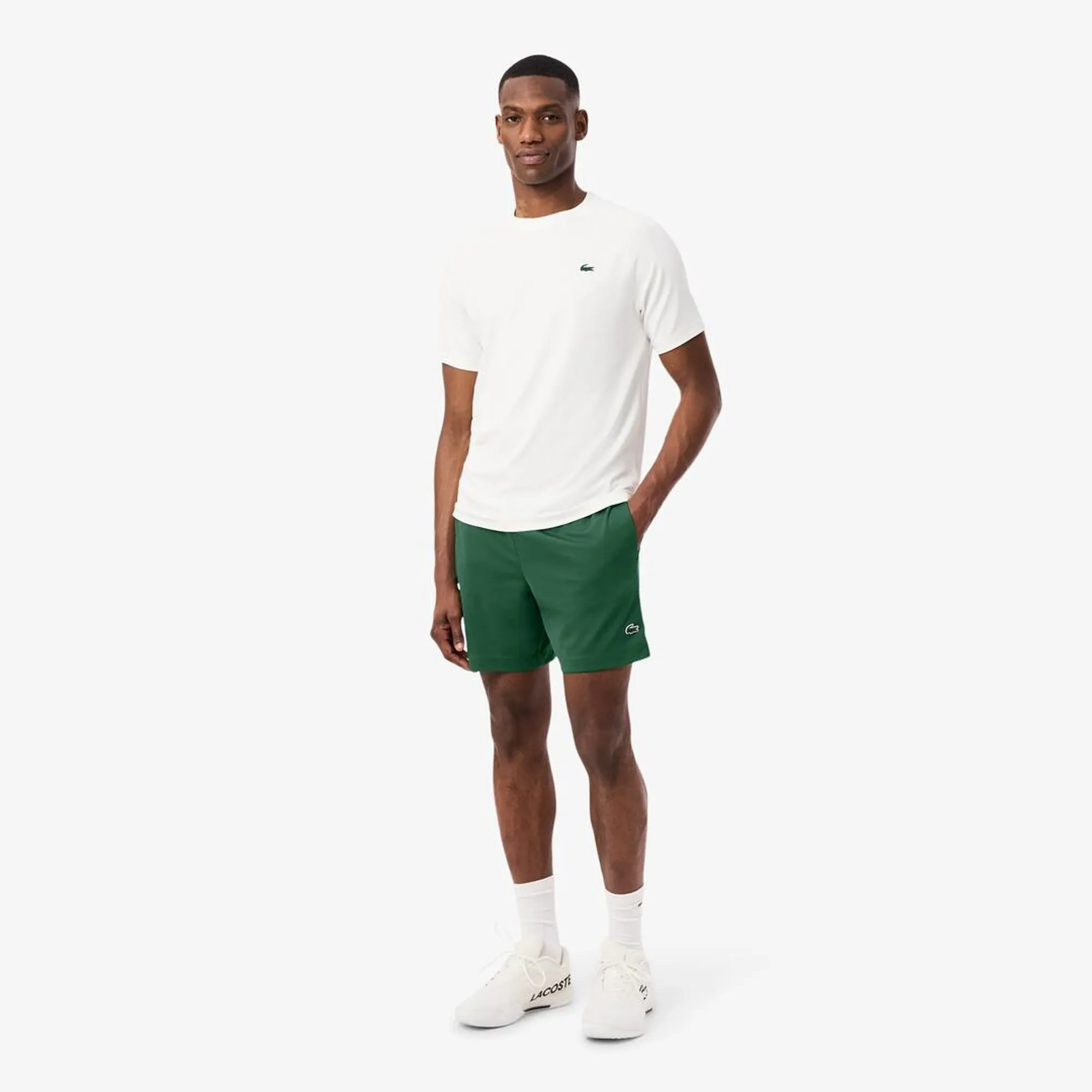 Lacoste Regular Fit Ultra Dry Sport Shorts - Pine Green