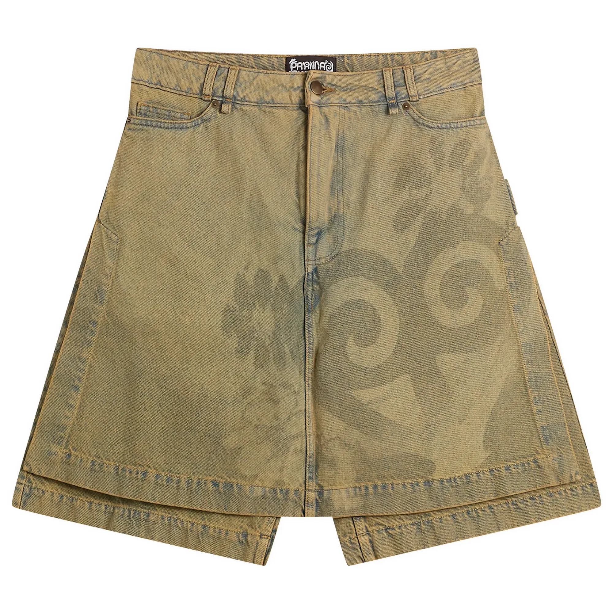 Paolina Russo Women's Denim Skort Sand