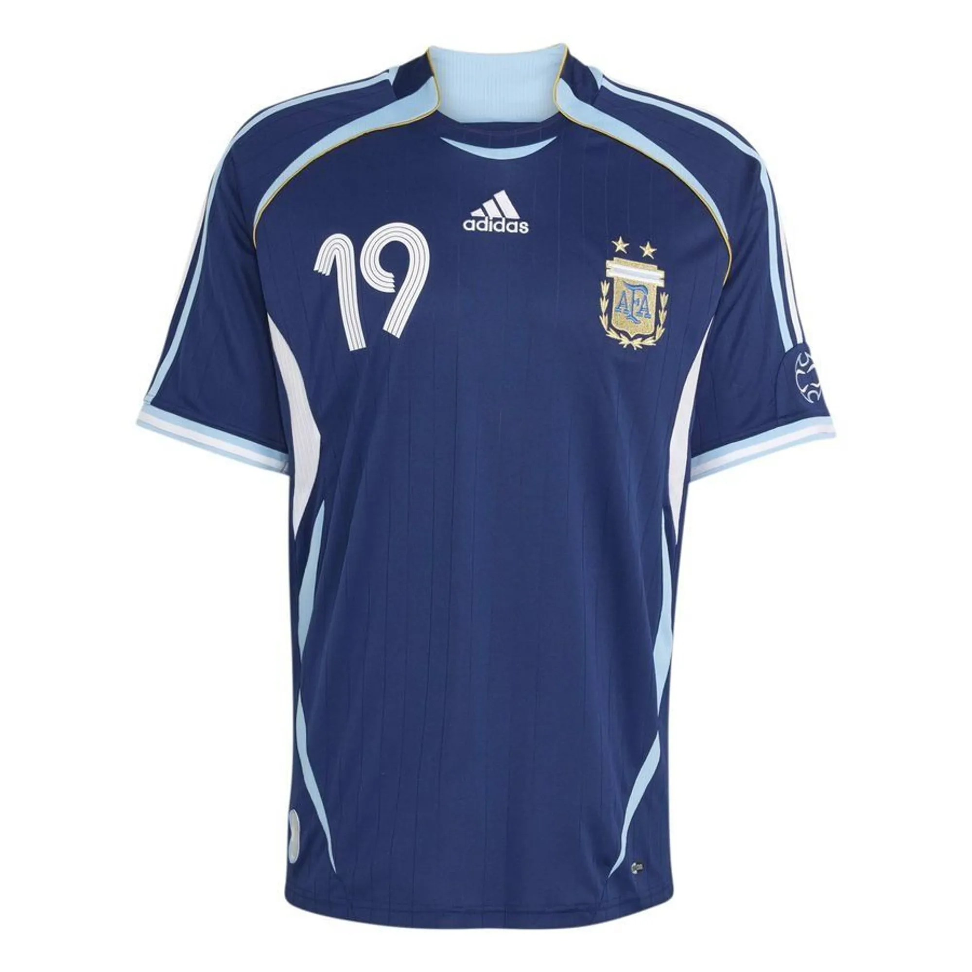 Argentina Away Shirt 2006 Messi 19 Pre-Order - ['Blue']