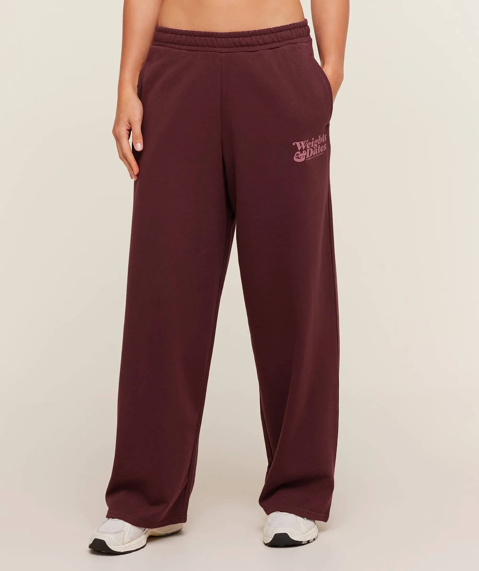 Gymshark Valentines Graphic Joggers - GS Rich Maroon