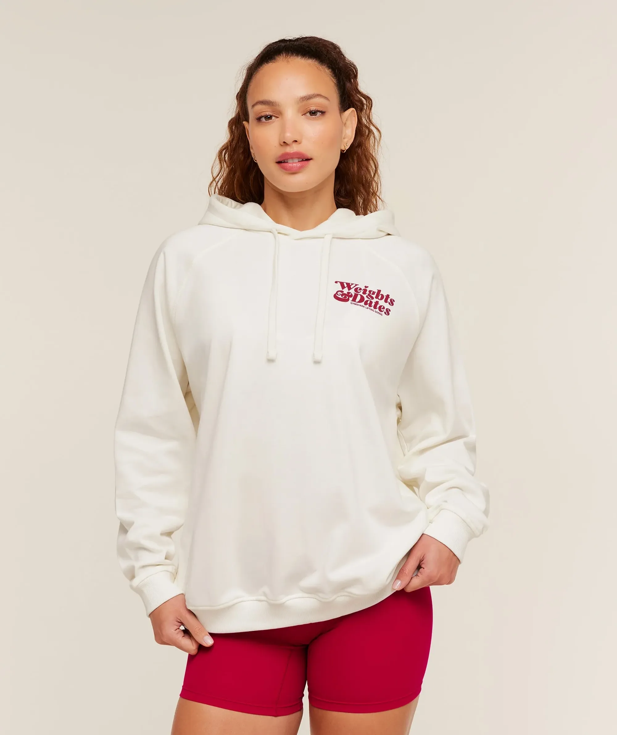 Gymshark Valentines Graphic Hoodie - GS Soft White